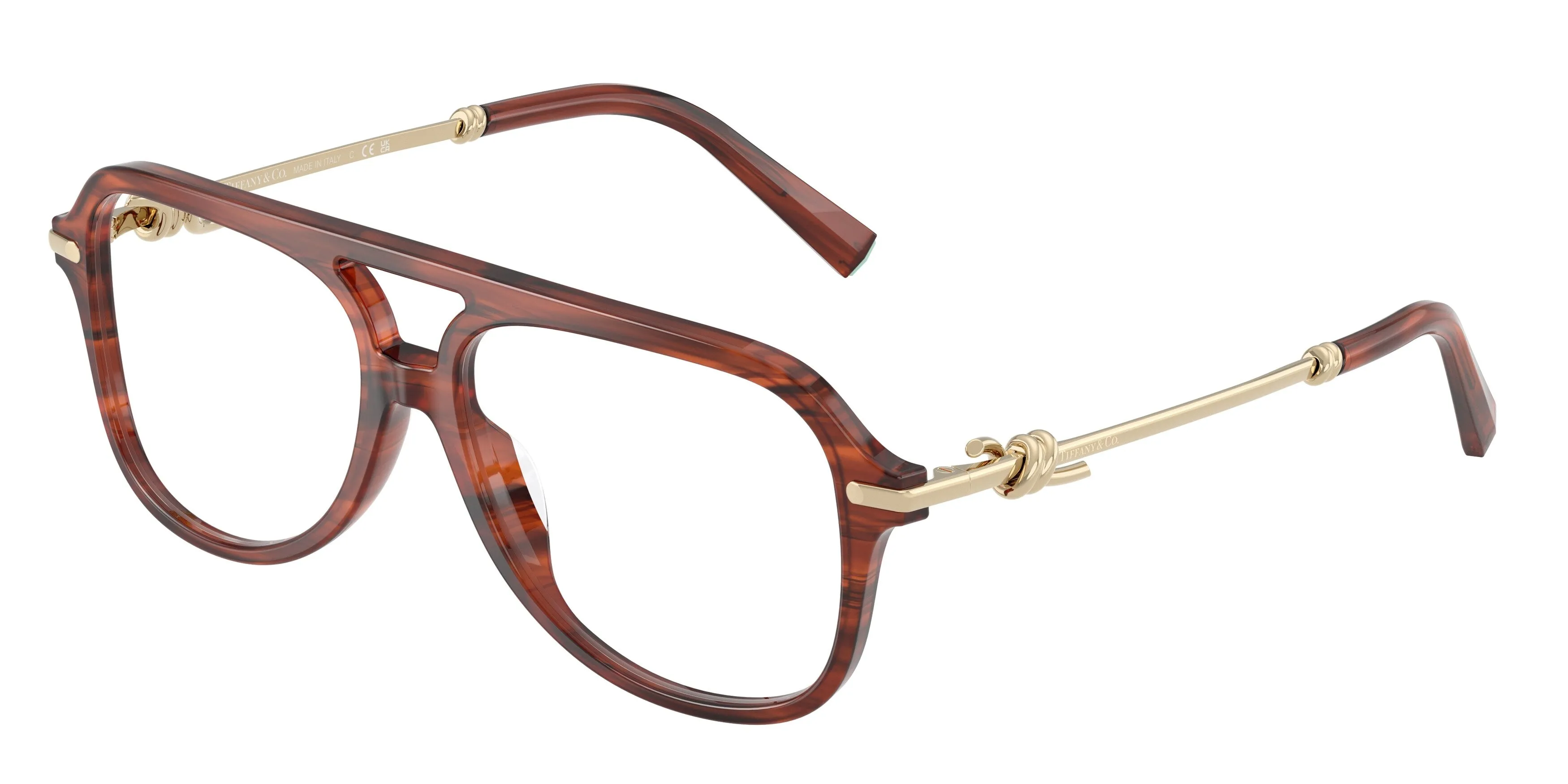 Tiffany TF2283 8440 Montature da vista Acetato Tartaruga Pilot Normale - immagine 1
