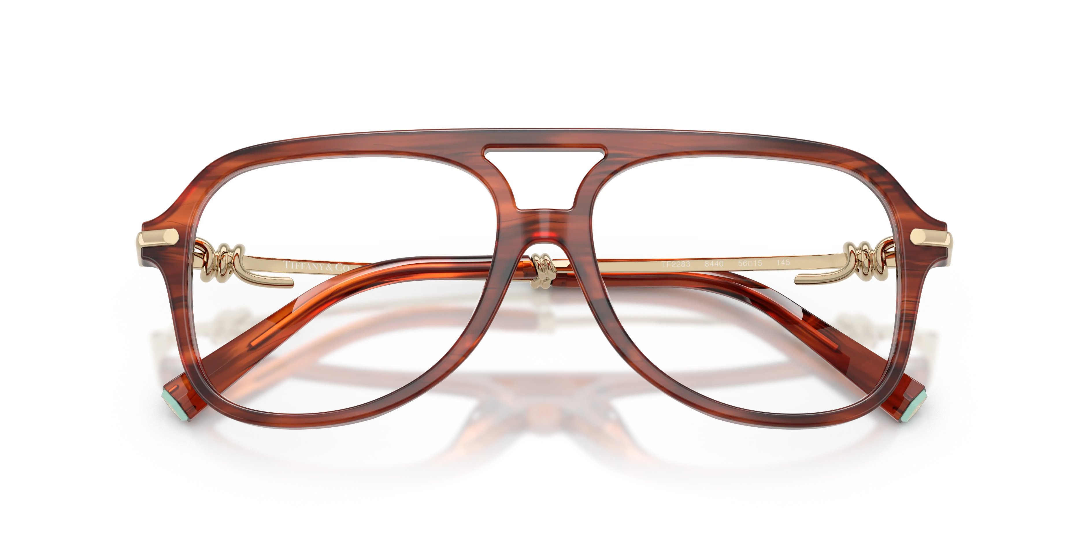 Tiffany TF2283 8440 Montature da vista Acetato Tartaruga Pilot Normale - immagine 2