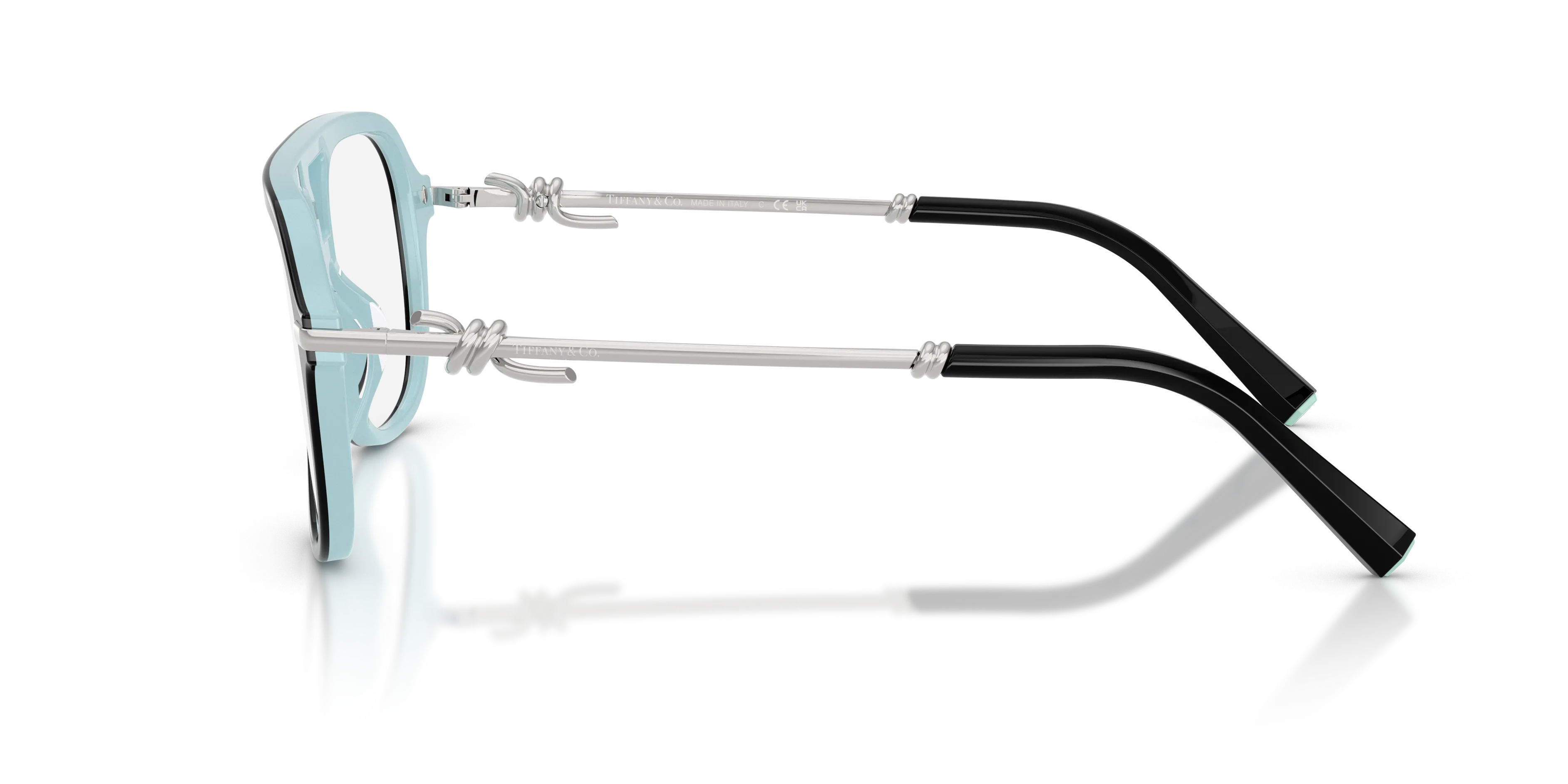 Tiffany TF2283 8055 Montature da vista Acetato Nero Pilot Normale - immagine 4