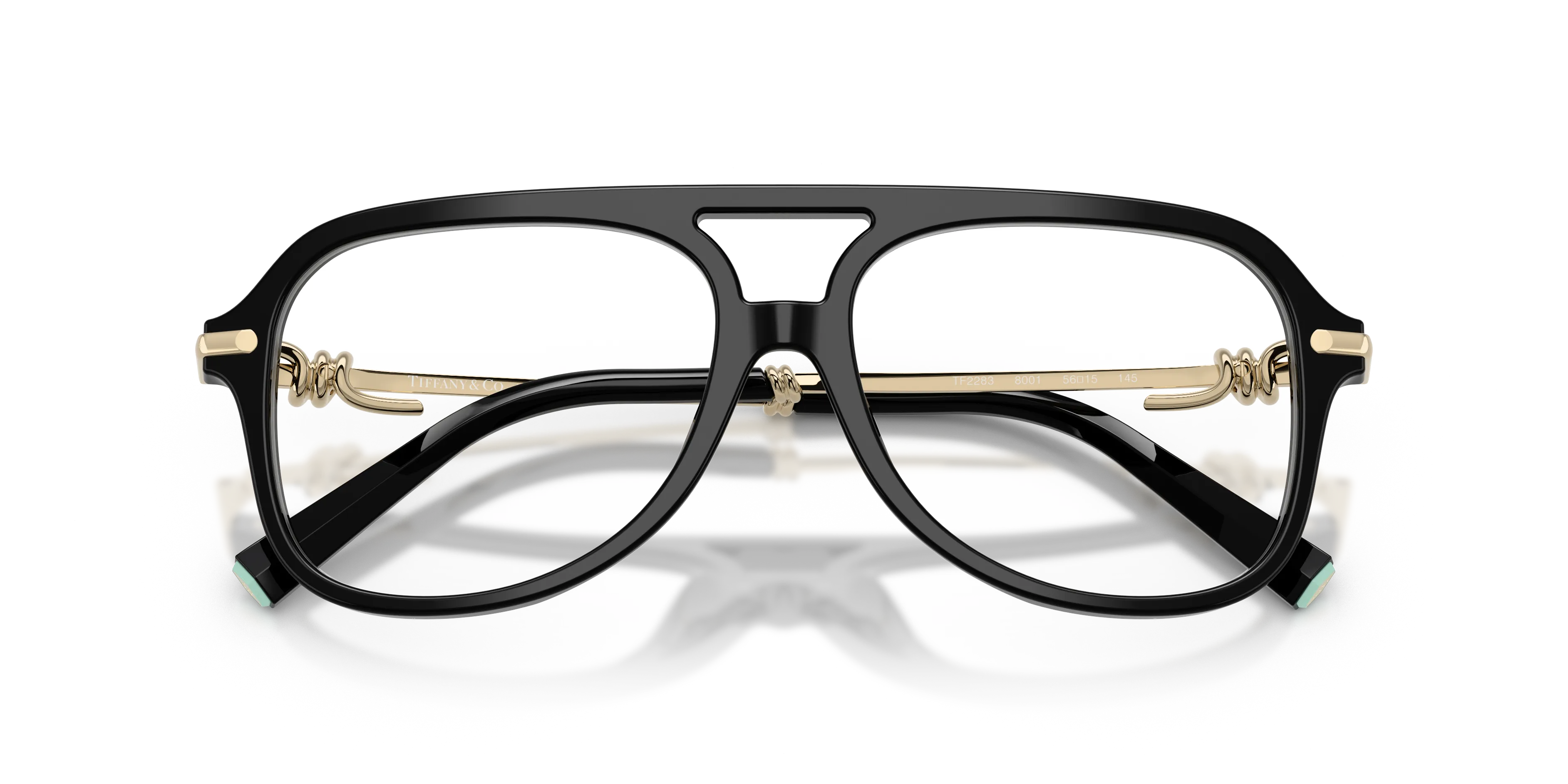 Tiffany TF2283 8001 Montature da vista Acetato Nero Pilot Normale - immagine 2