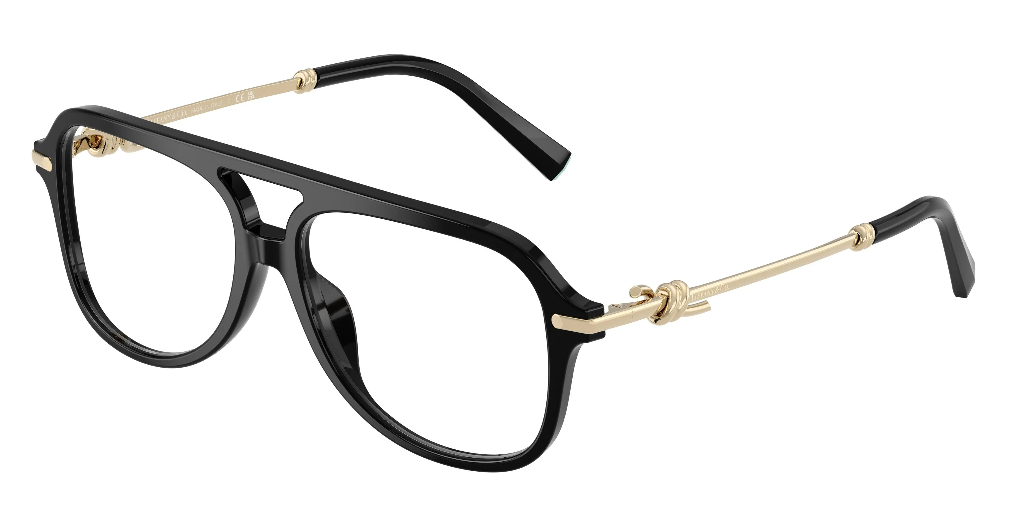 Tiffany TF2283 8001 Montature da vista Acetato Nero Pilot Normale - immagine 1