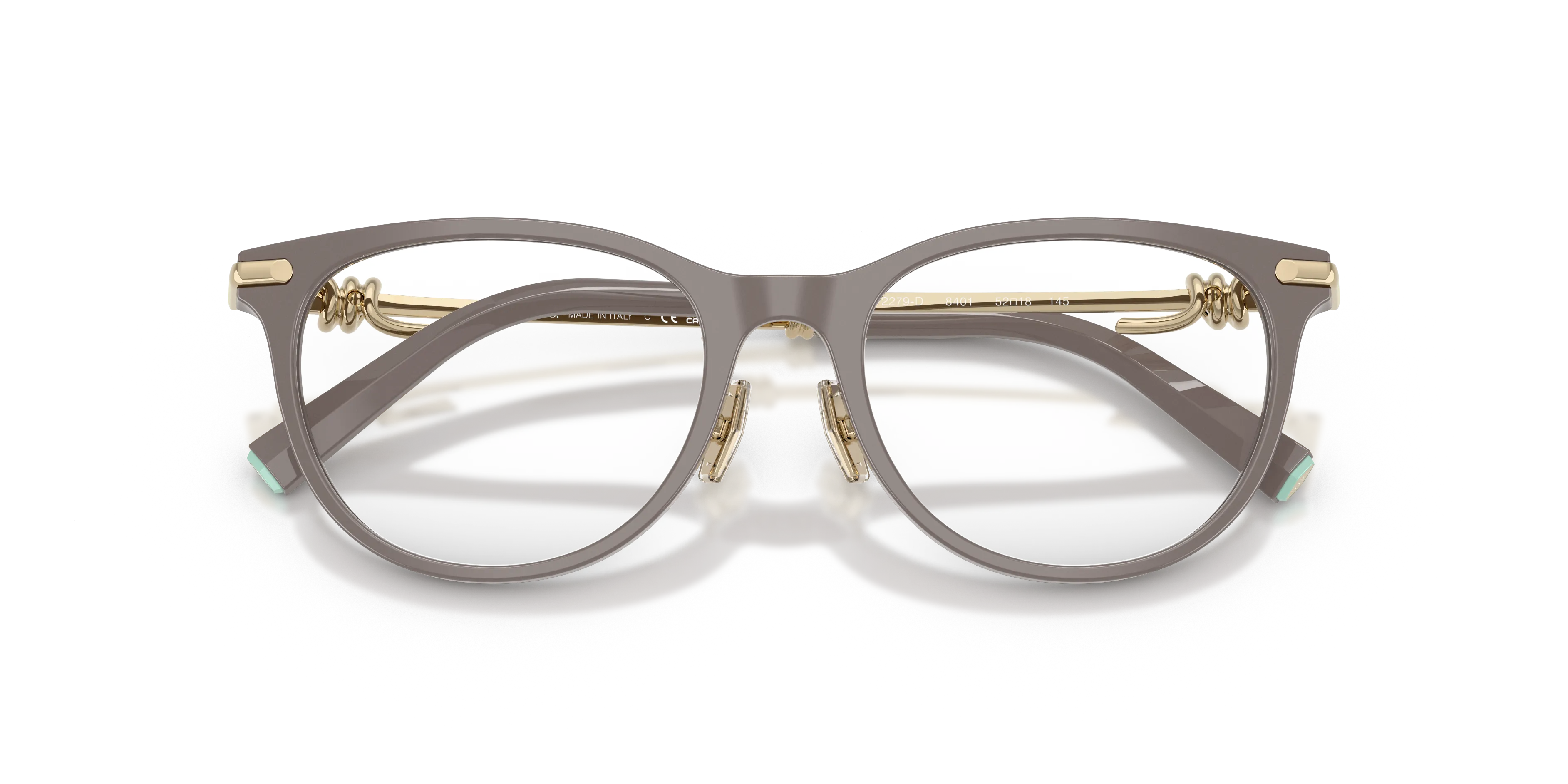 Tiffany TF2279D 8401 Montature da vista Acetato Marrone Rotonda Normale - immagine 2