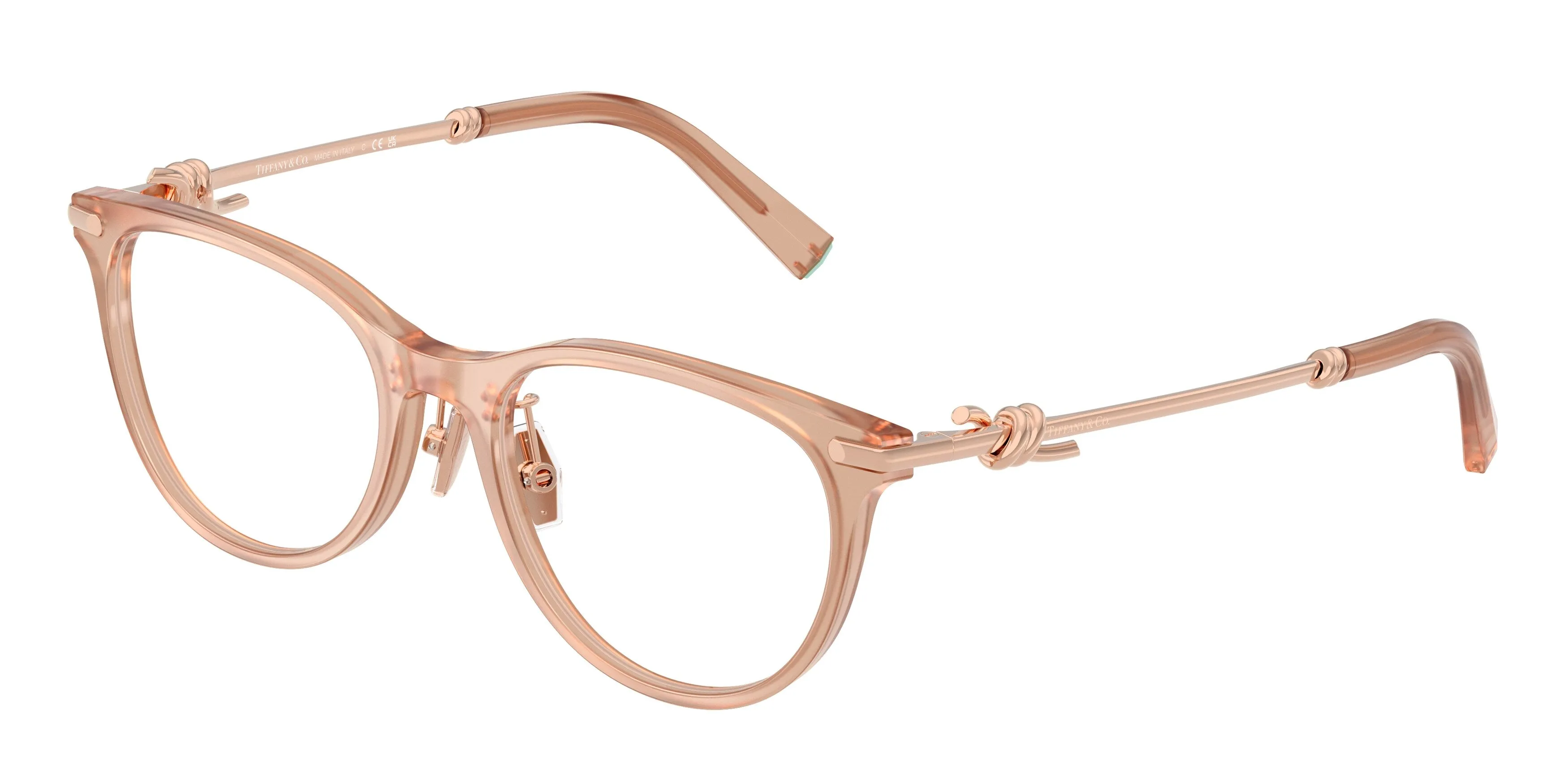 Tiffany TF2279D 8268 Montature da vista Acetato Rosa Rotonda Normale - immagine 1