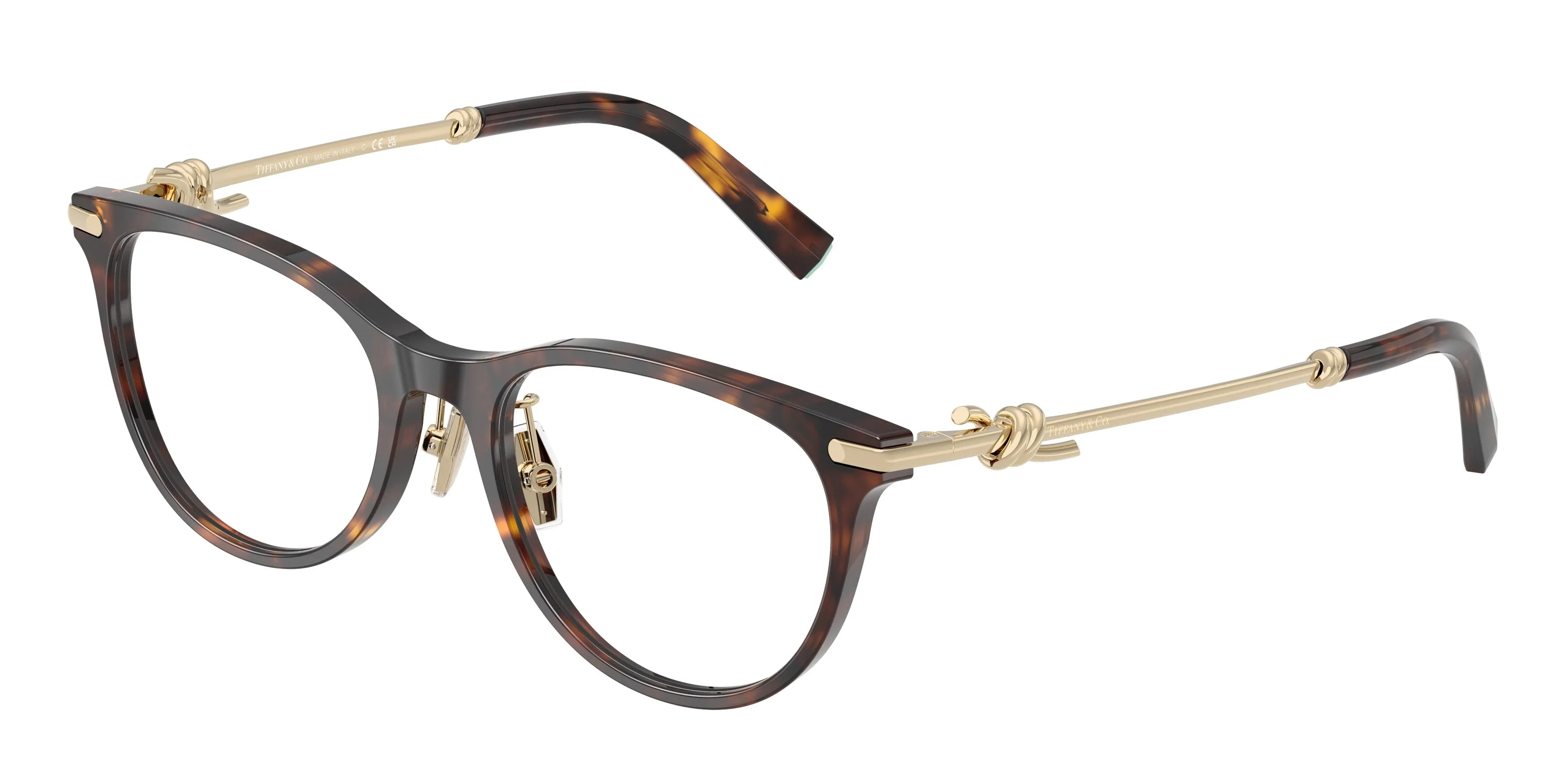 Tiffany TF2279D 8015 Montature da vista Acetato Tartaruga Rotonda Normale - immagine 1