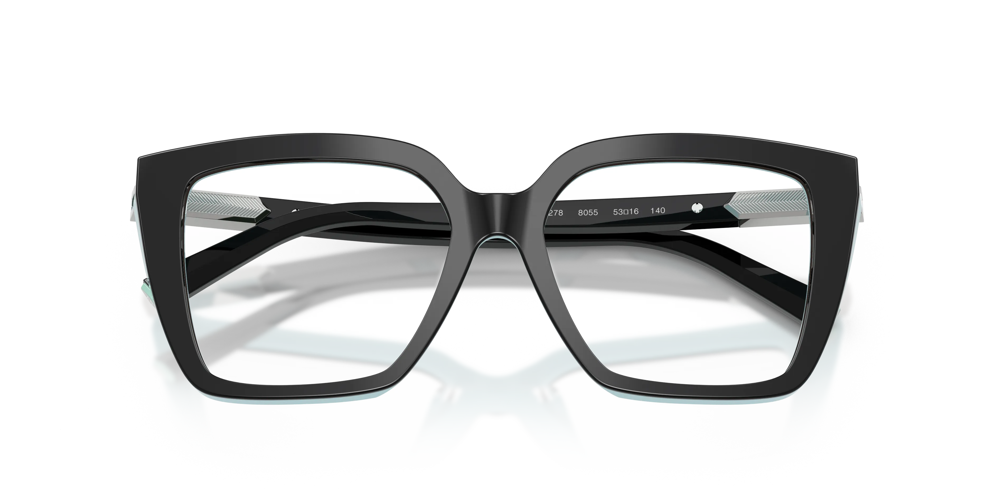Tiffany TF2278 8055 Montature da vista Acetato Nero Squadrata Normale - immagine 2