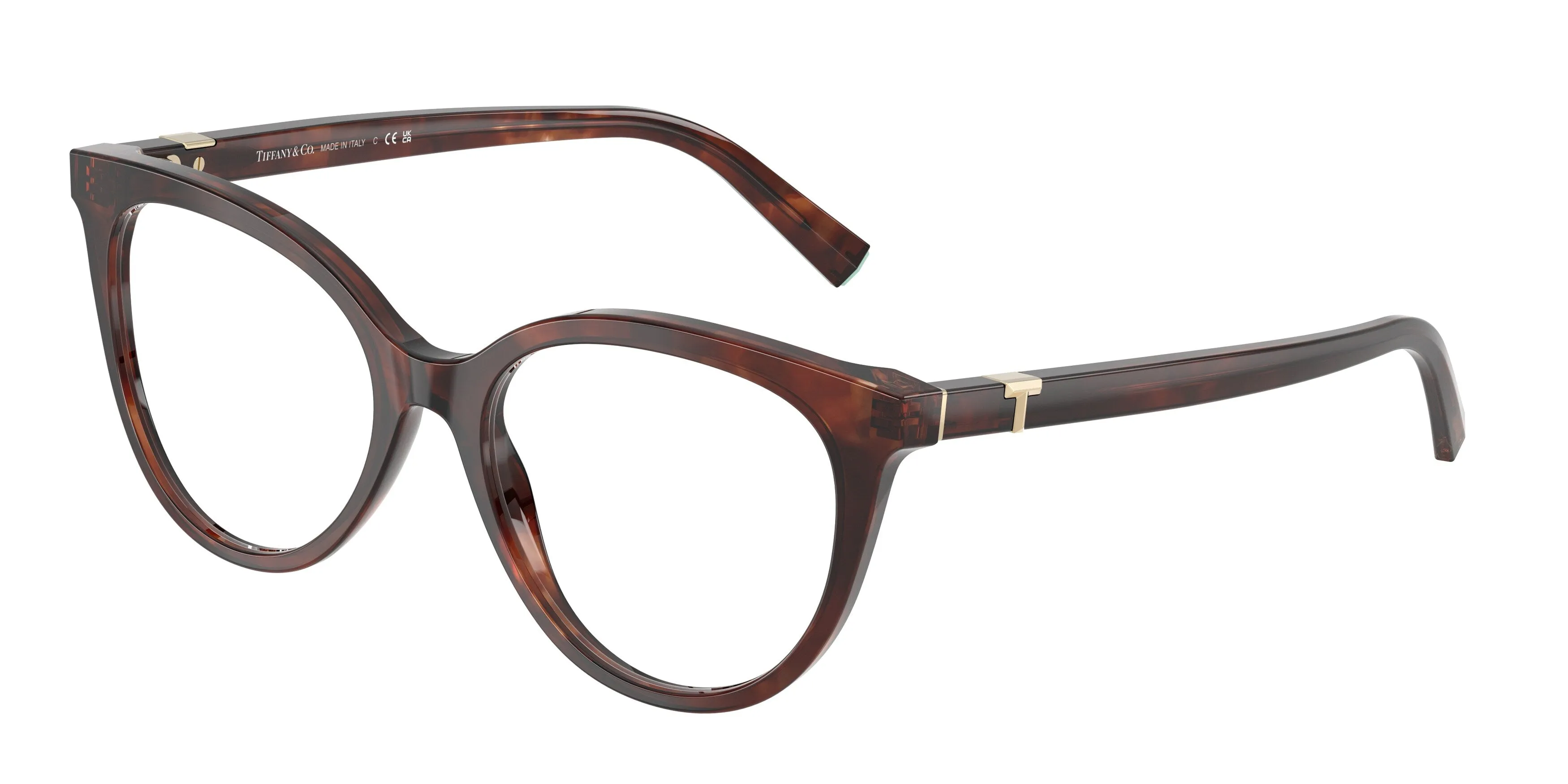Tiffany TF2277 8421 Montature da vista Acetato Marrone Cat Eye Normale - immagine 1
