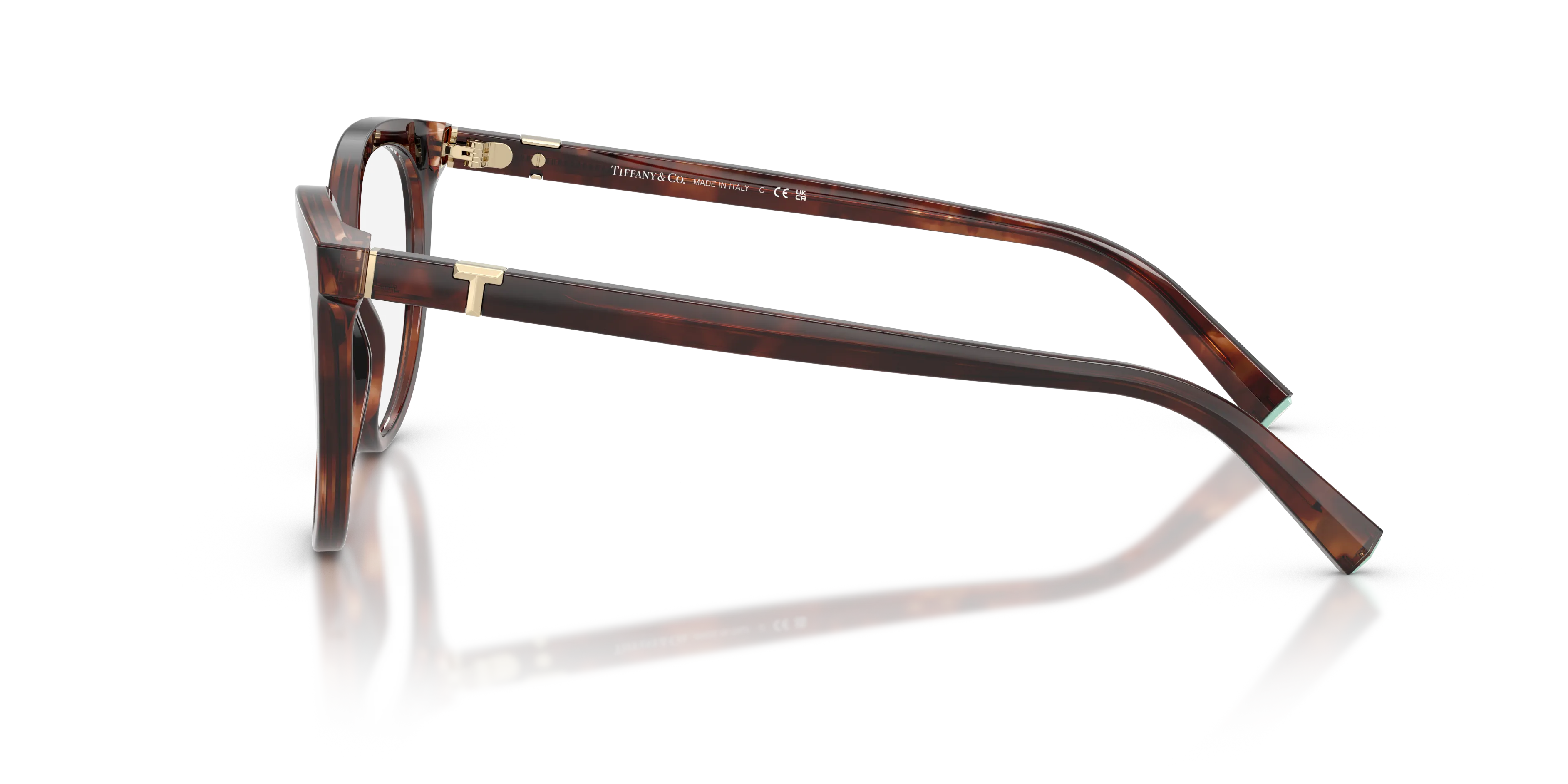 Tiffany TF2277 8421 Montature da vista Acetato Marrone Cat Eye Normale - immagine 4