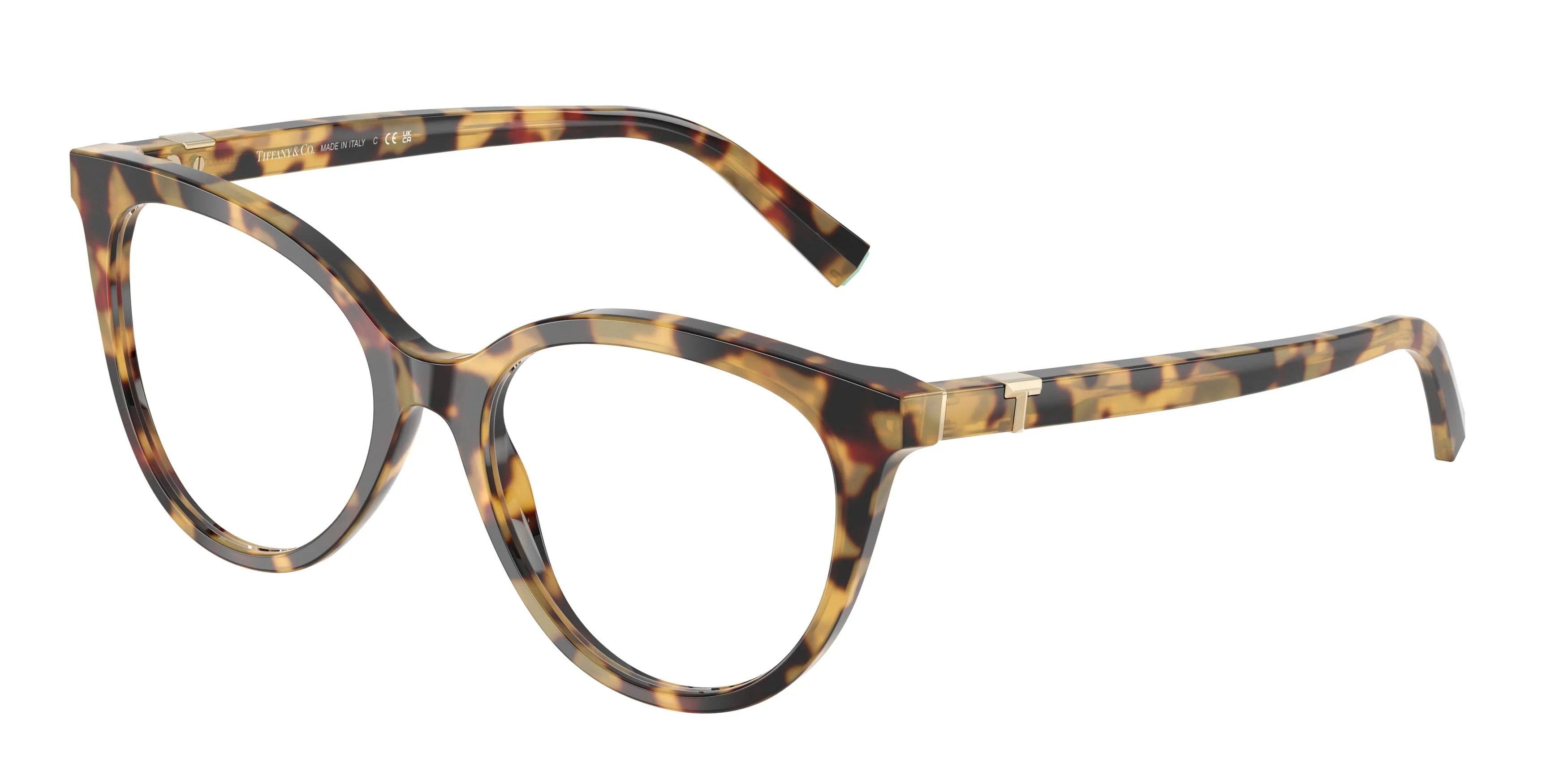 Tiffany TF2277 8064 Montature da vista Acetato Tartaruga Cat Eye Normale - immagine 1