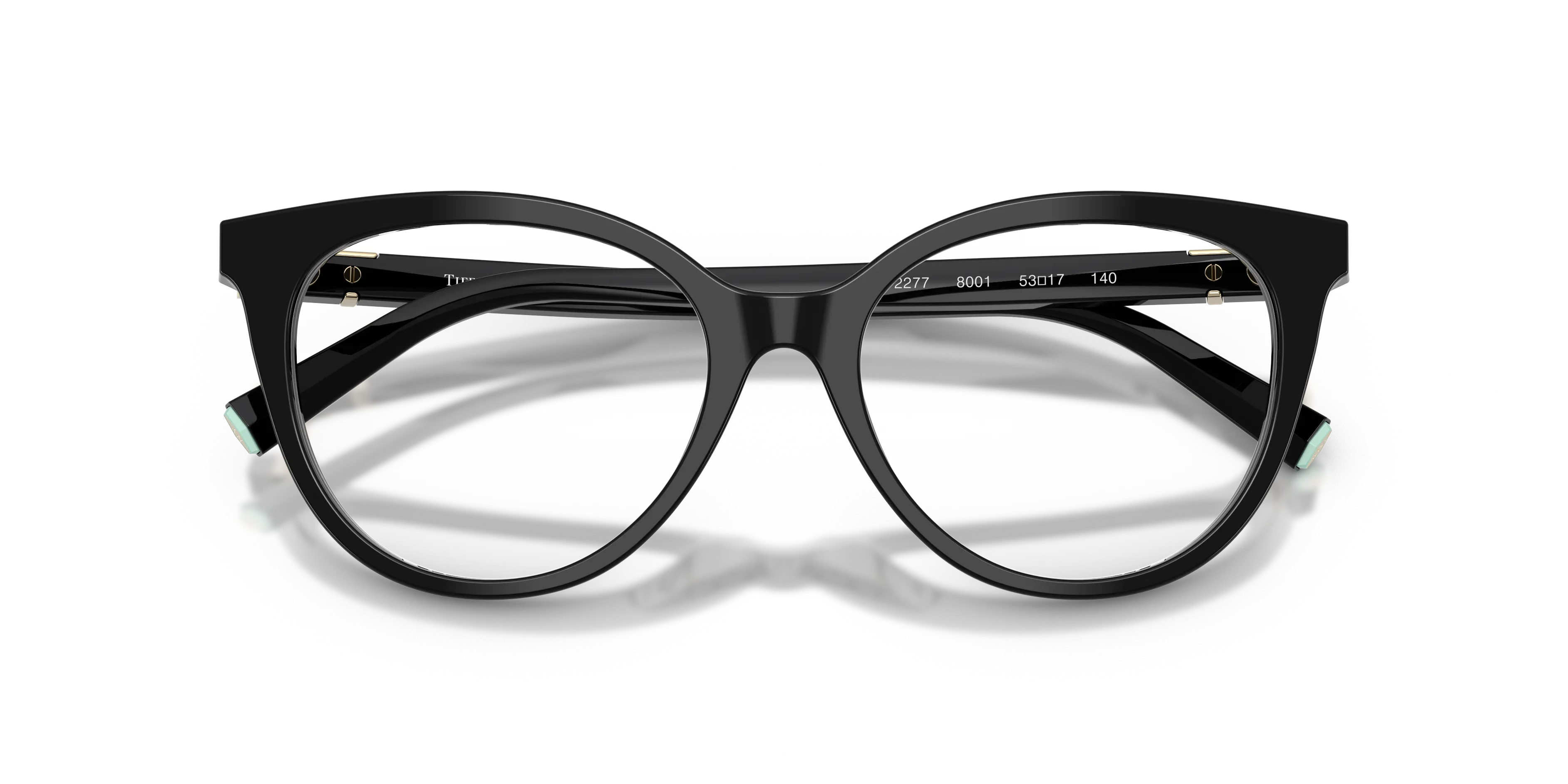 Tiffany TF2277 8001 Montature da vista Acetato Nero Cat Eye Normale - immagine 2