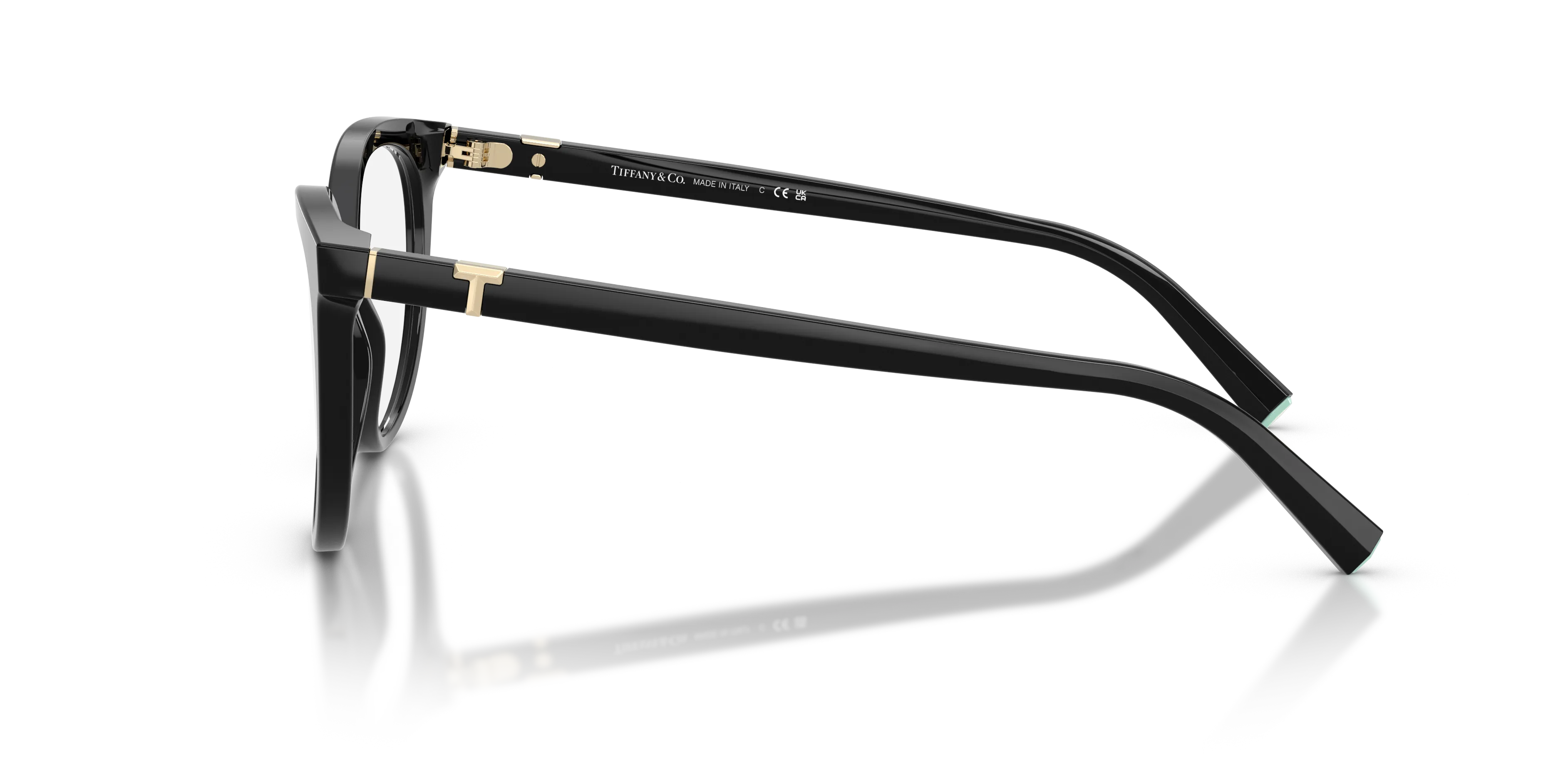 Tiffany TF2277 8001 Montature da vista Acetato Nero Cat Eye Normale - immagine 3