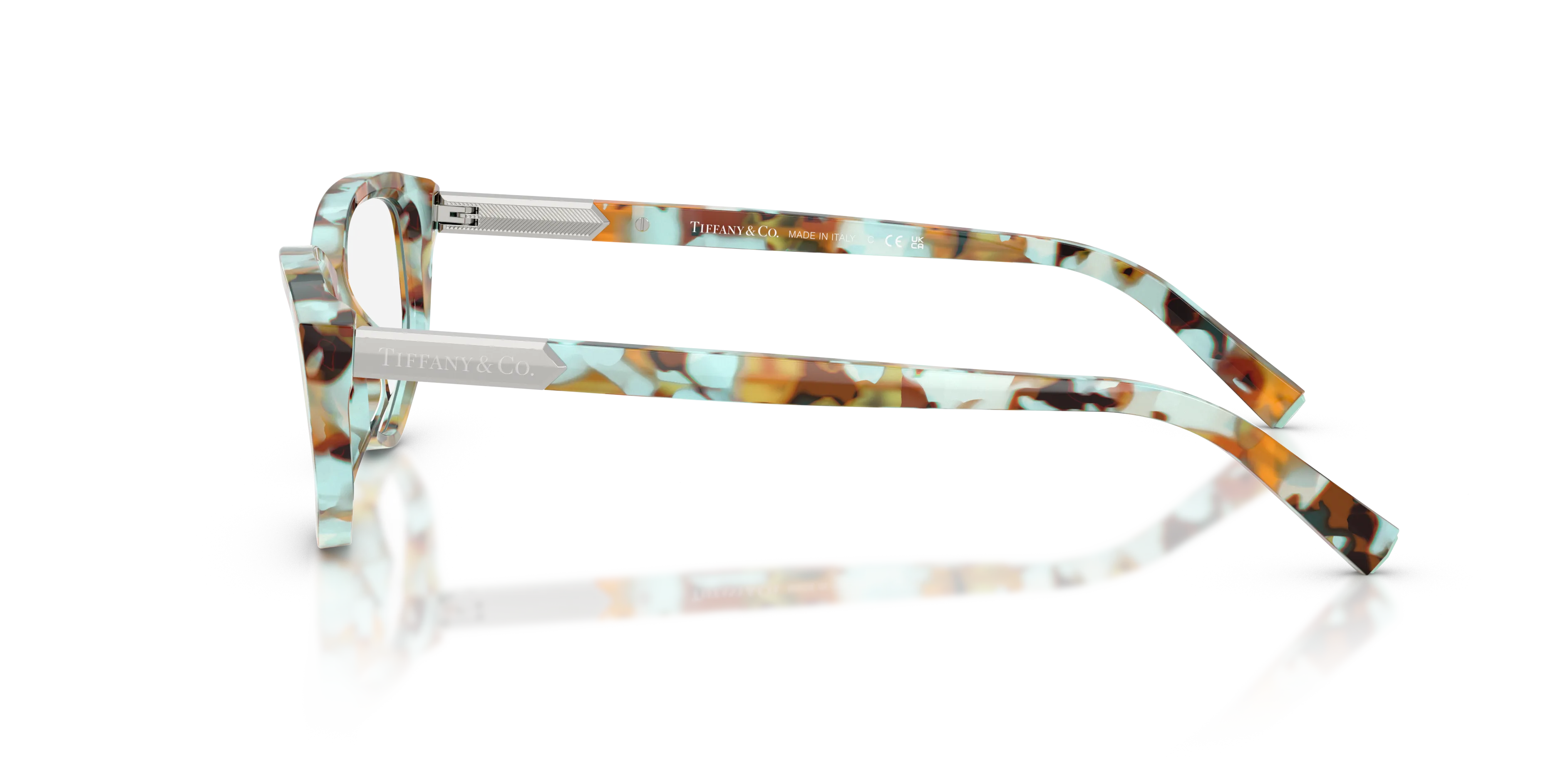 Tiffany TF2276 8441 Montature da vista Acetato Tartaruga Geometrica Normale - immagine 4
