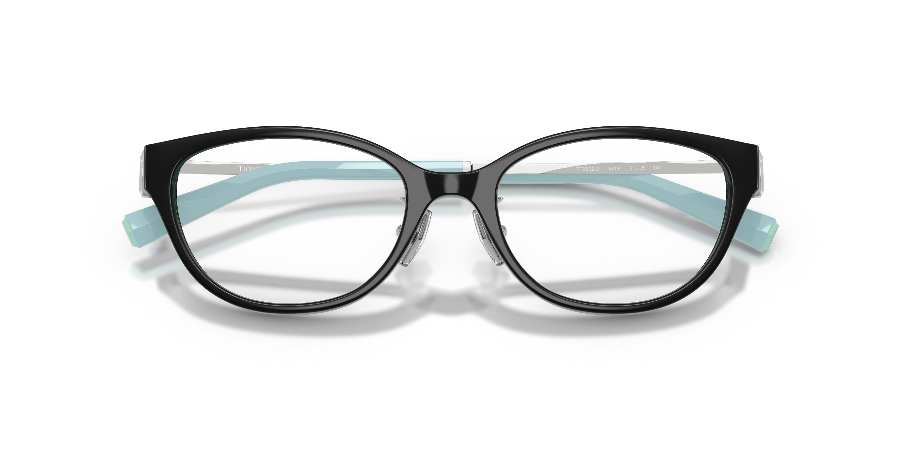 Tiffany TF2252D 8406 Montature da vista Iniettato Nero Rotonda Normale - immagine 2