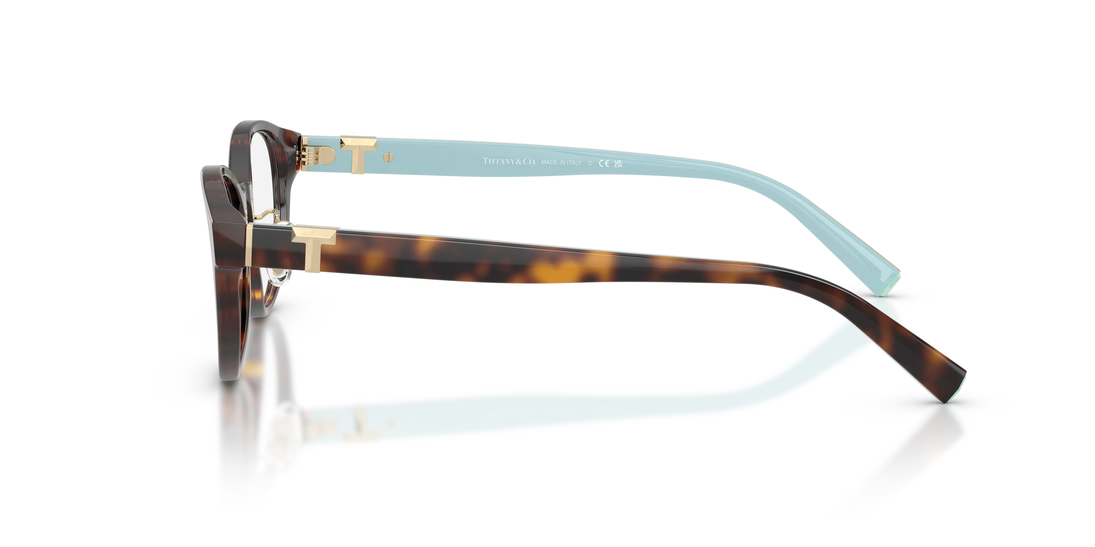 Tiffany TF2236D 8363 Montature da vista Acetato Tartaruga Rotonda Normale - immagine 4