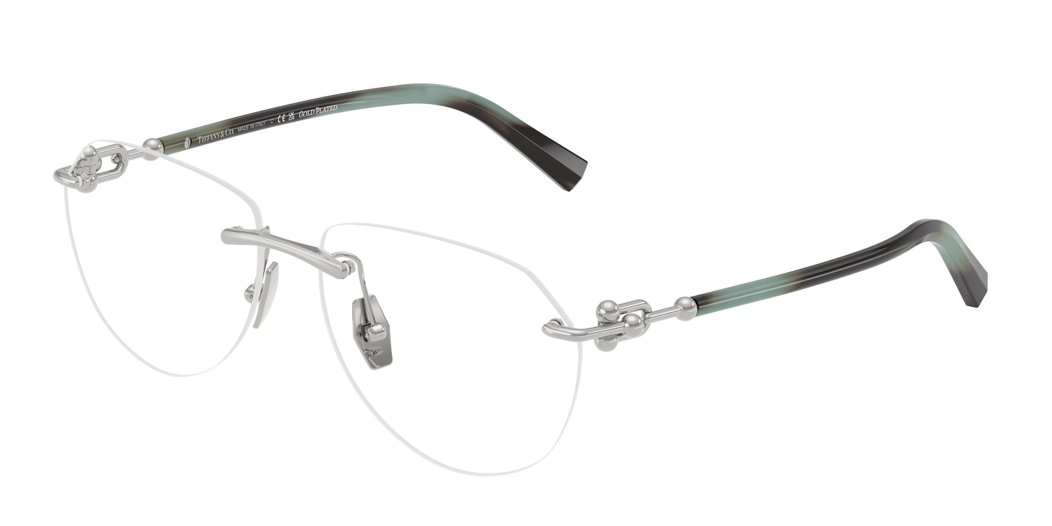 Tiffany TF1173K 6213 Montature da vista Metallo Argento Pilot Normale - immagine 1