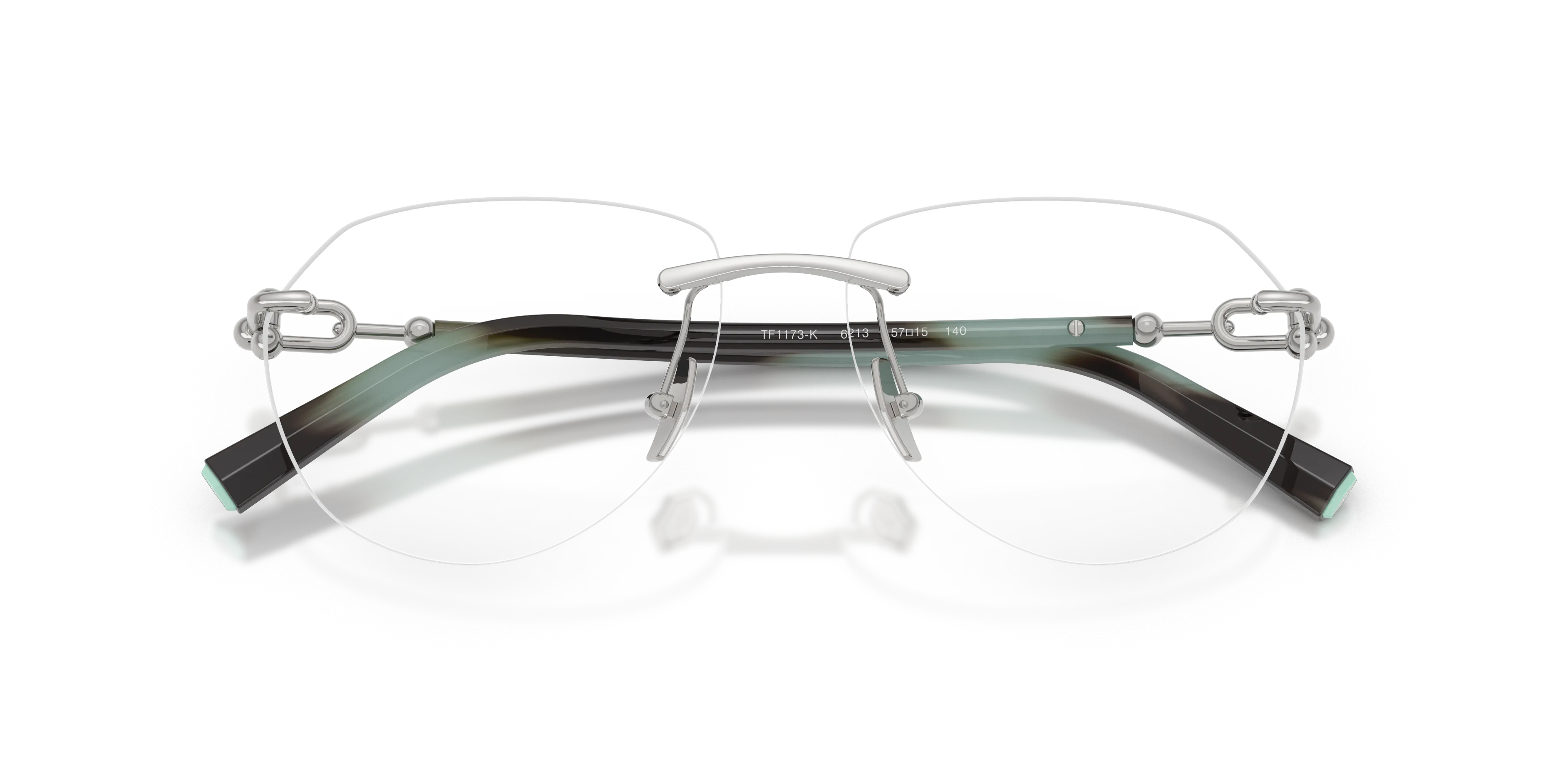 Tiffany TF1173K 6213 Montature da vista Metallo Argento Pilot Normale - immagine 2