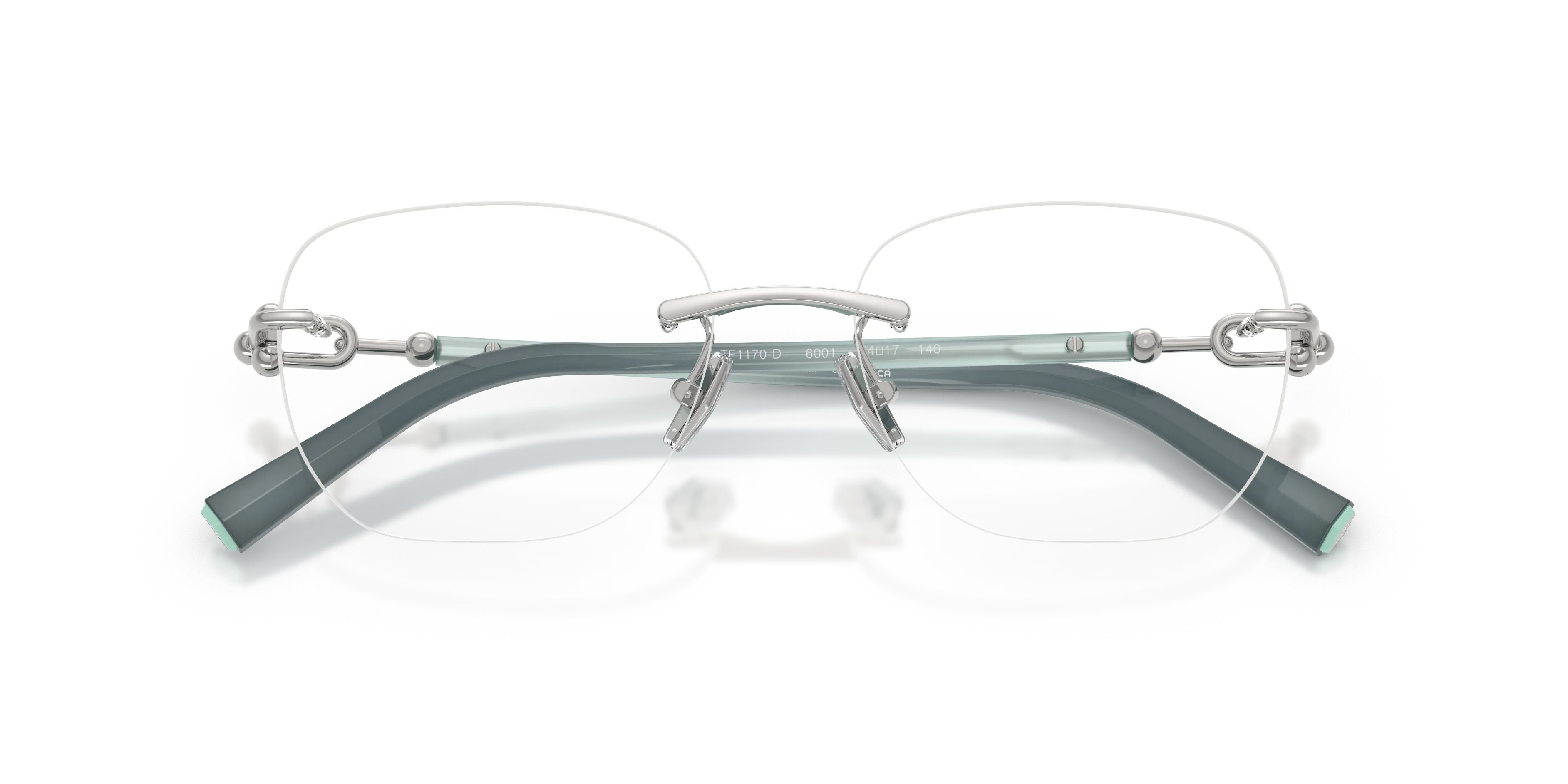Tiffany TF1170D 6001 Montature da vista Metallo Argento Squadrata Normale - immagine 2