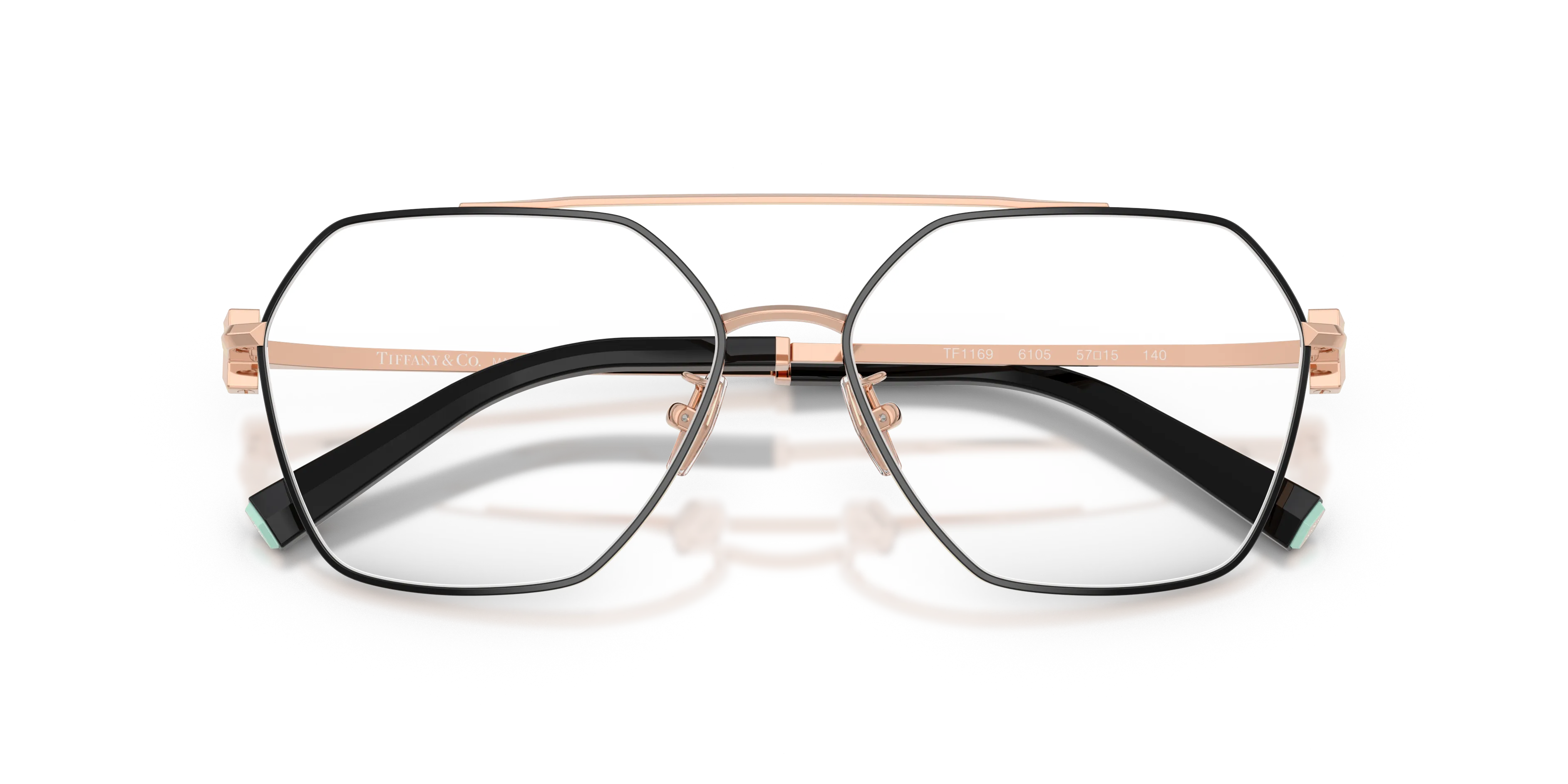 Tiffany TF1169 6105 Montature da vista Acciaio Nero Geometrica Normale - immagine 2