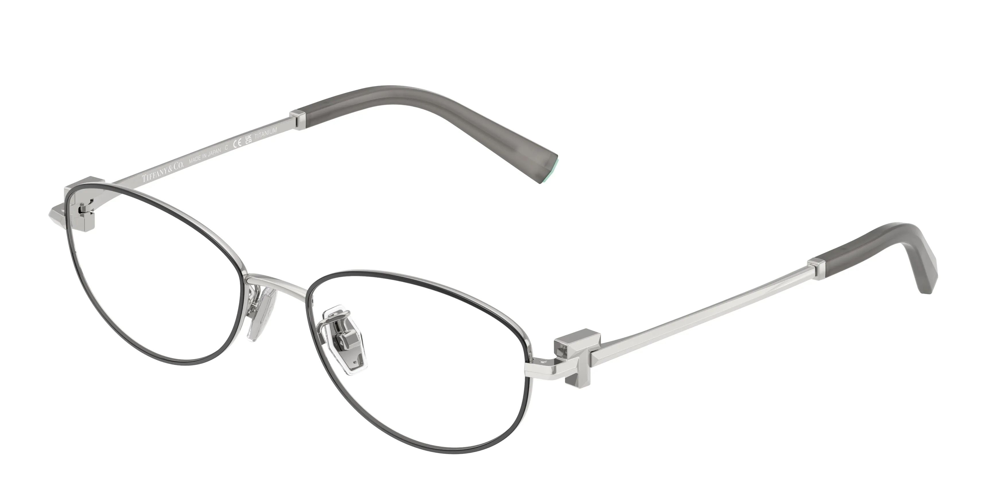 Tiffany TF1162TD 6001 Montature da vista Titanio Nero Rotonda Normale - immagine 1