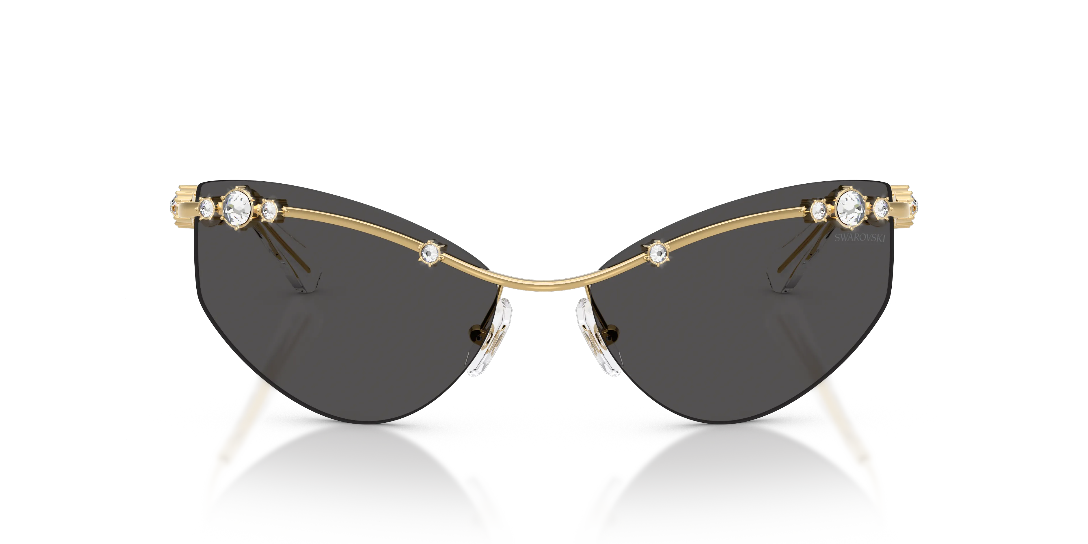Swarovski SK7039 400487 Occhiali da sole Metallo Oro Grigio Geometrica Normale - immagine 3
