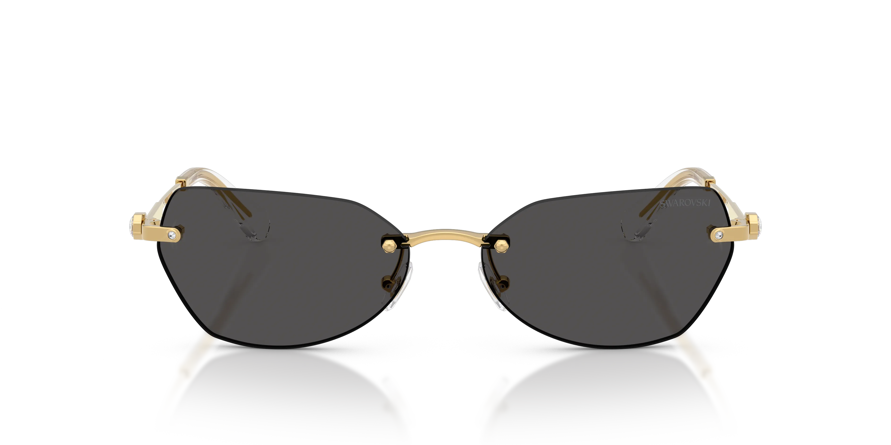 Swarovski SK7038 400487 Occhiali da sole Metallo Oro Grigio Geometrica Normale - immagine 3