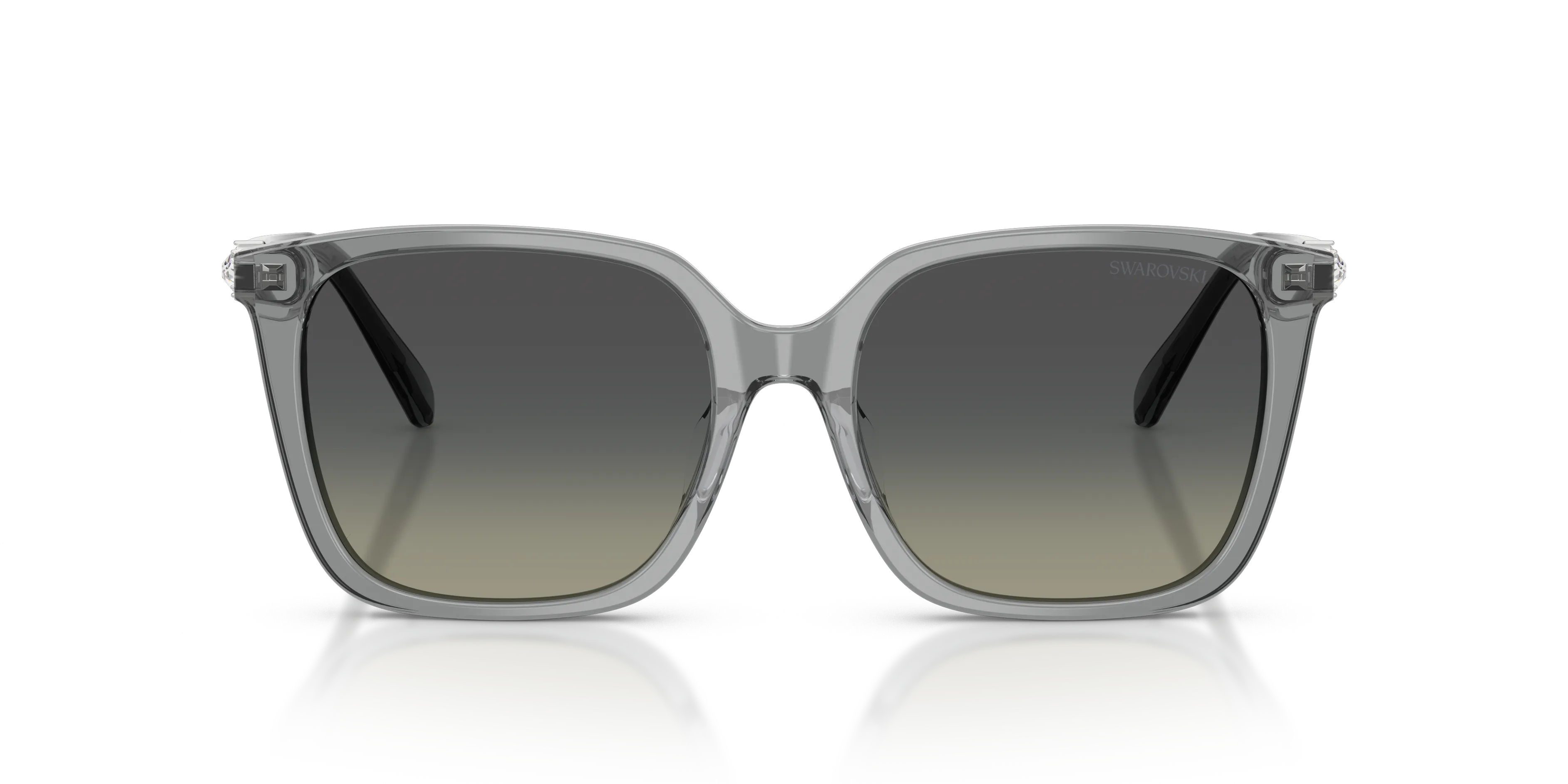 Swarovski SK6053D 106211 Occhiali da sole Acetato Grigio Grigio Pillow Normale Sfumato - immagine 3