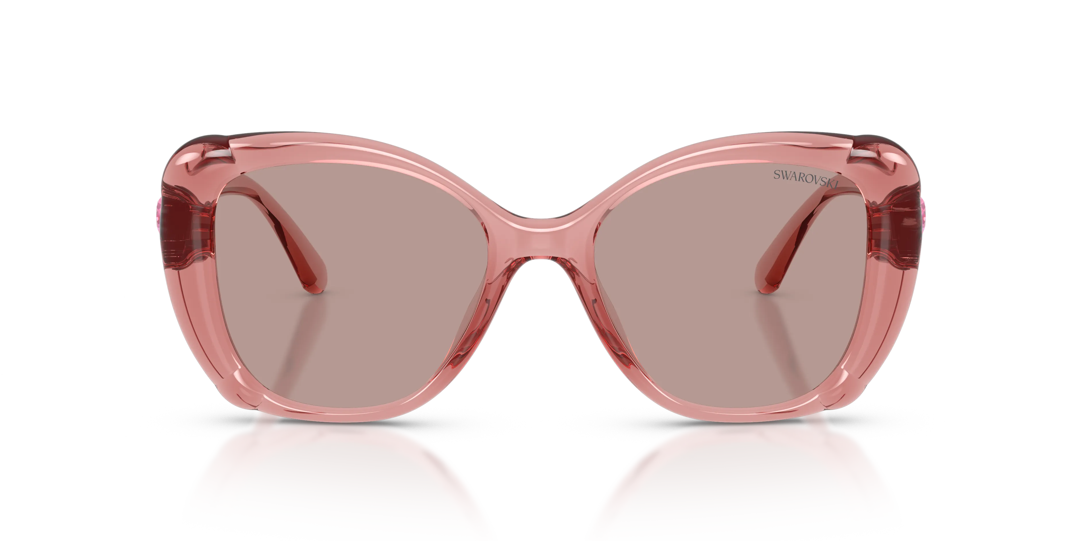 Swarovski SK6051U 30017N Occhiali da sole Iniettato Rosa Marrone Farfalla Normale - immagine 3