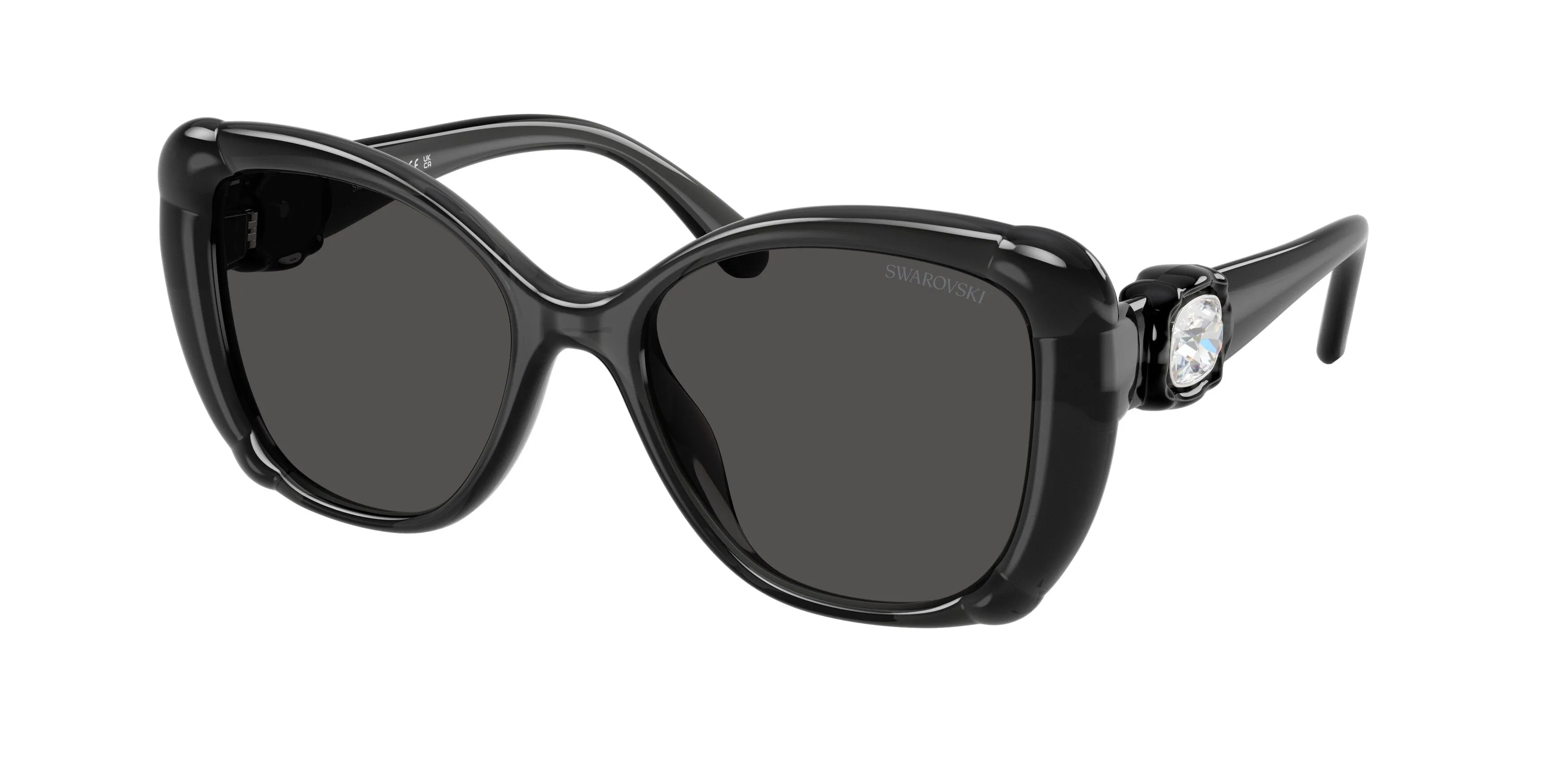 Swarovski SK6051U 108787 Occhiali da sole Iniettato Grigio Grigio Farfalla Normale - immagine 1