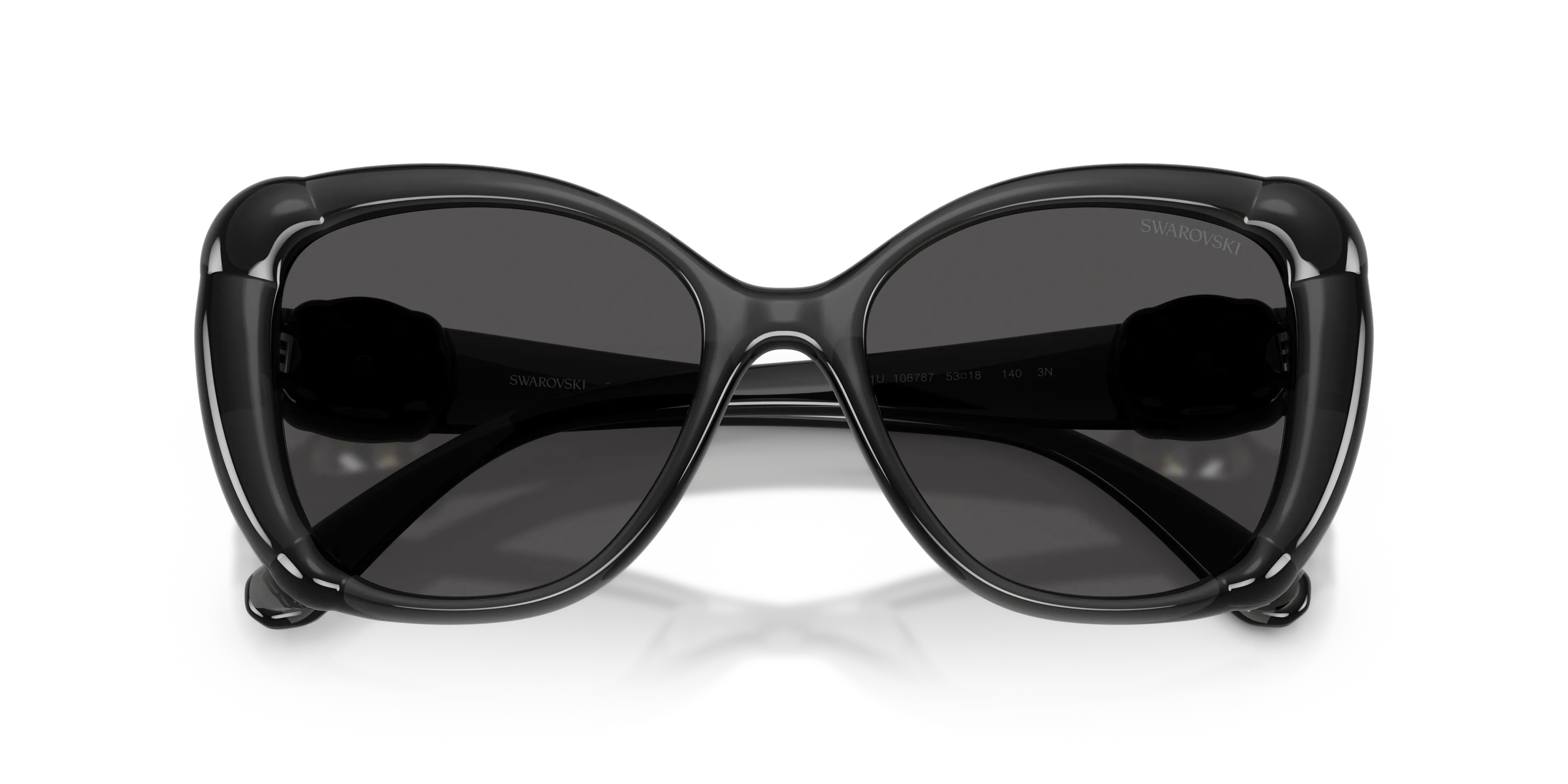 Swarovski SK6051U 108787 Occhiali da sole Iniettato Grigio Grigio Farfalla Normale - immagine 2