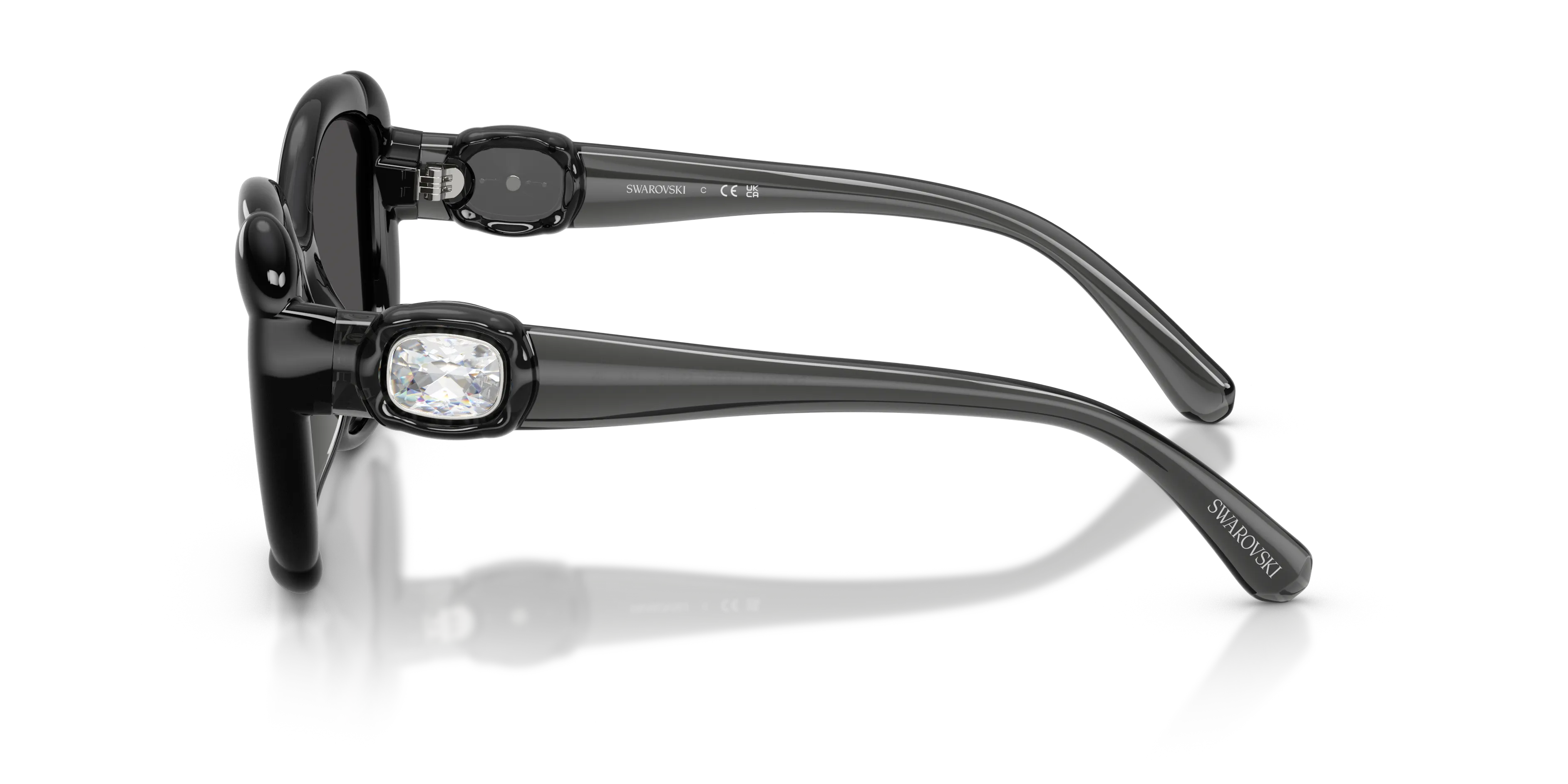 Swarovski SK6051U 108787 Occhiali da sole Iniettato Grigio Grigio Farfalla Normale - immagine 4