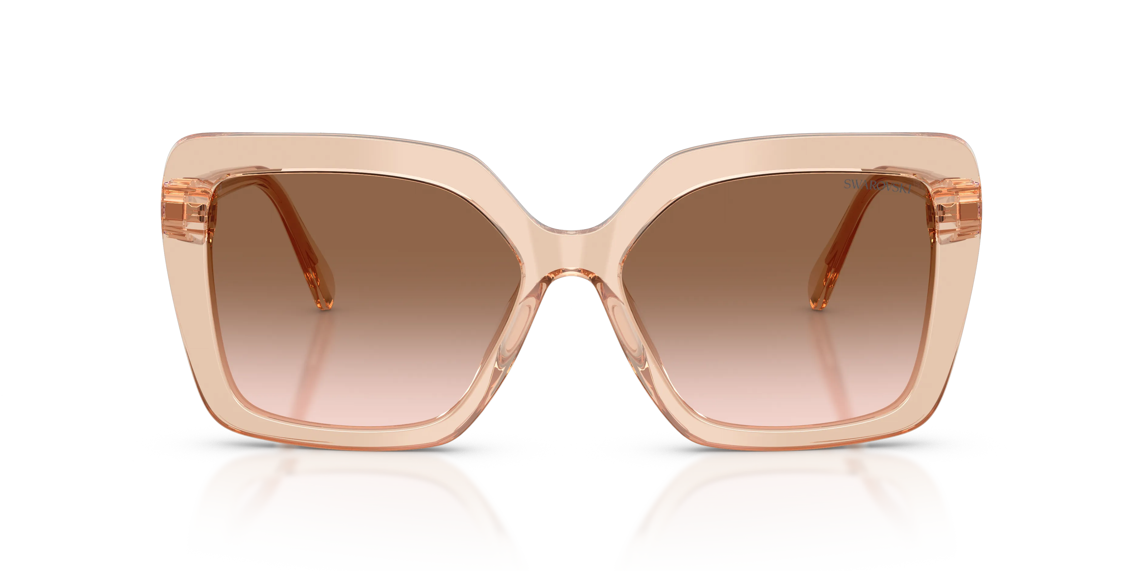 Swarovski SK6049 106313 Occhiali da sole Acetato Marrone Marrone Farfalla Normale Sfumato - immagine 3