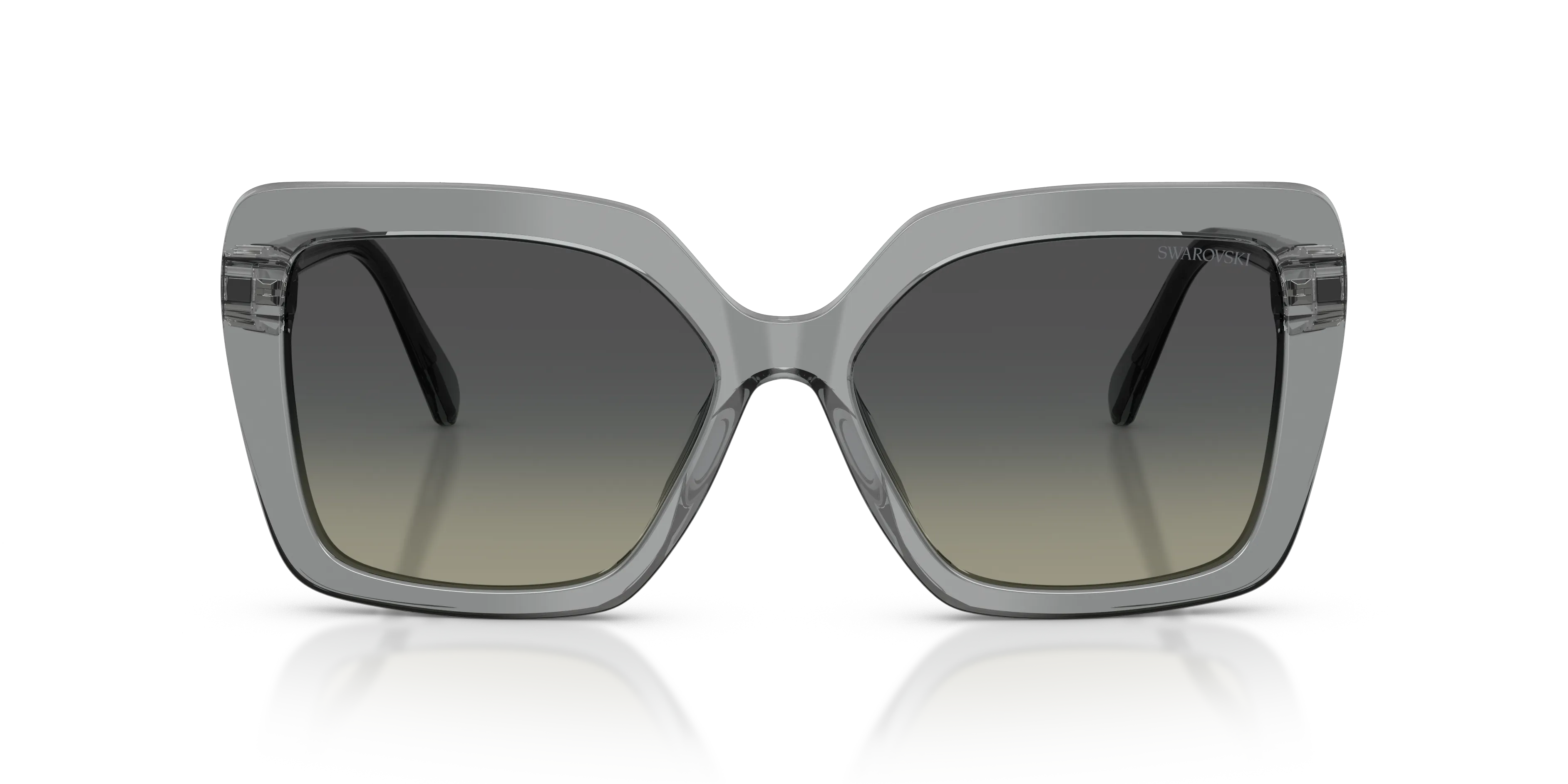 Swarovski SK6049 106211 Occhiali da sole Acetato Grigio Grigio Farfalla Normale Sfumato - immagine 3