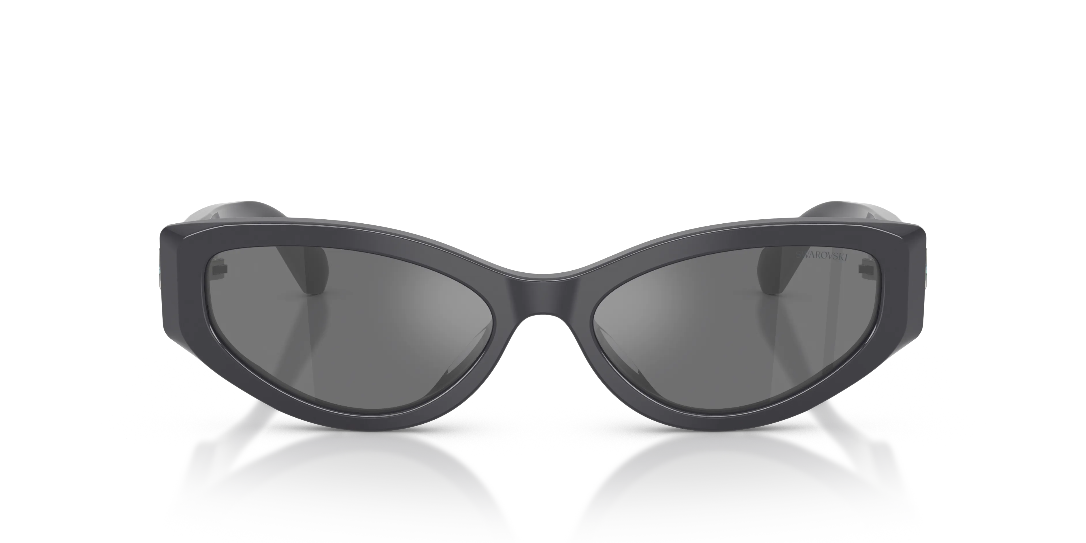 Swarovski SK6045U 10836G Occhiali da sole Acetato Grigio Grigio Cat Eye Specchiate - immagine 3