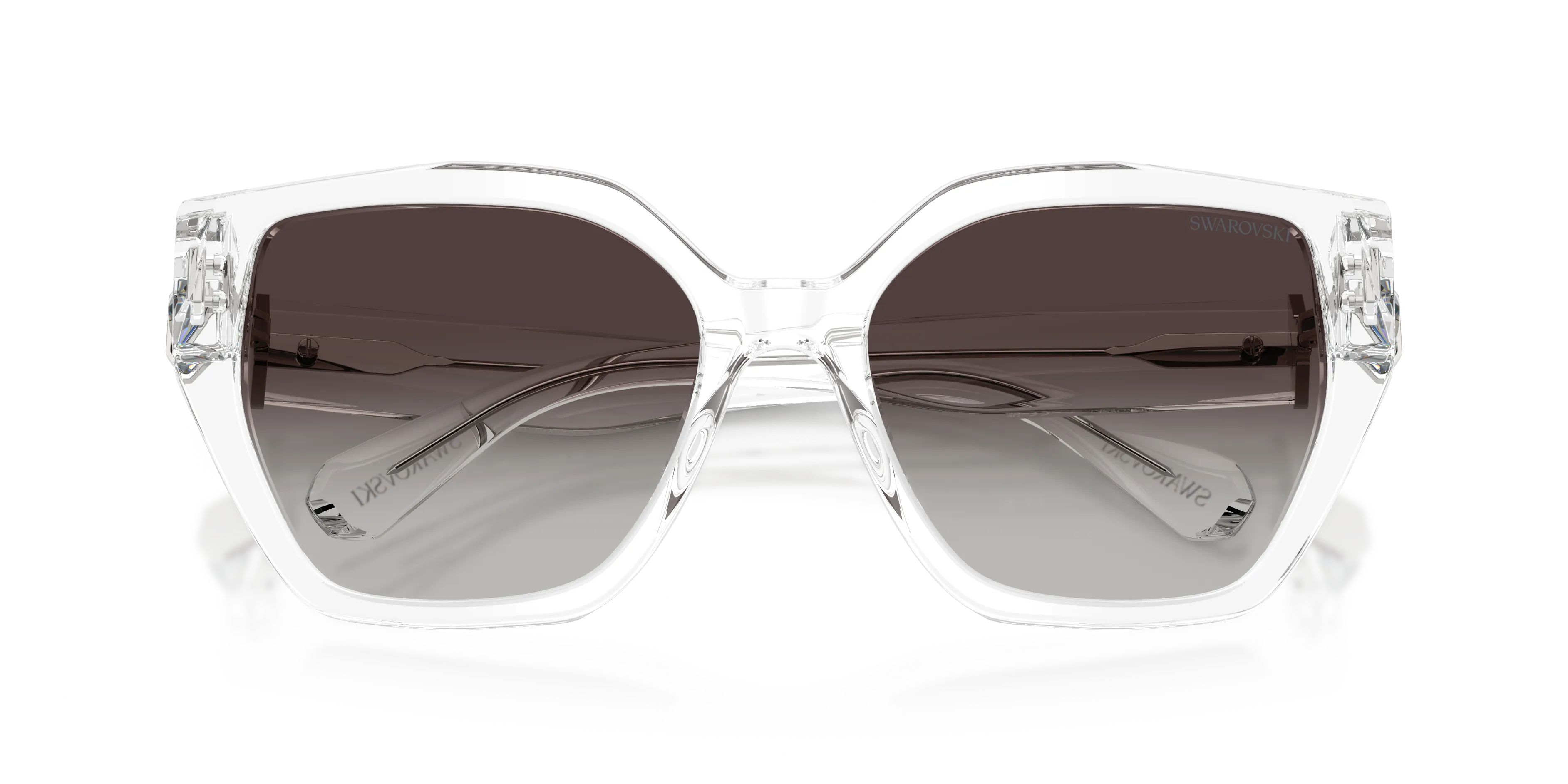Swarovski SK6044U 10278G Occhiali da sole Acetato Trasparente Grigio Geometrica Normale Sfumato - immagine 2