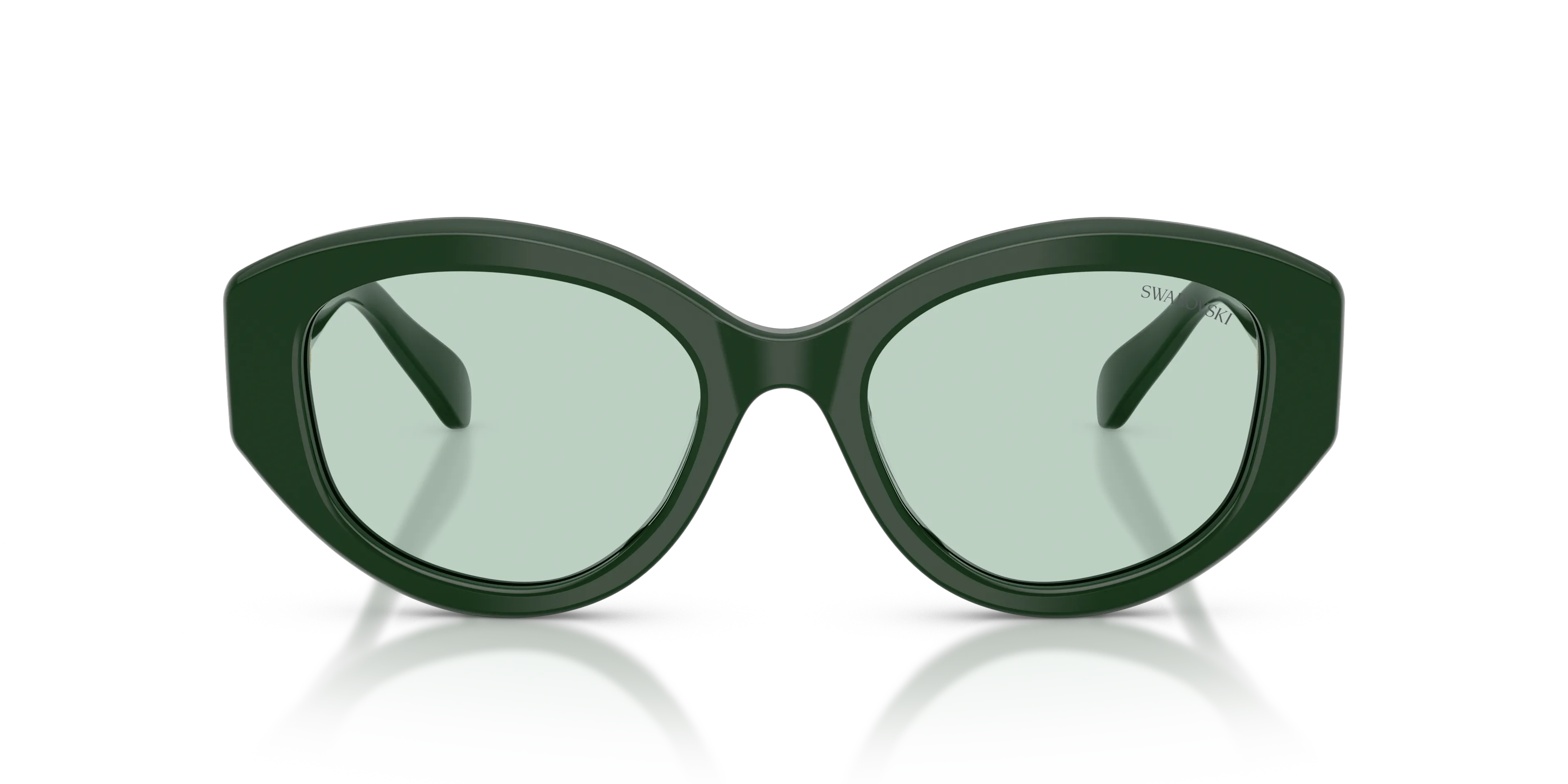 Swarovski SK6005 1026M1 Occhiali da sole Acetato Verde Verde Geometrica Fotocromatiche - immagine 3