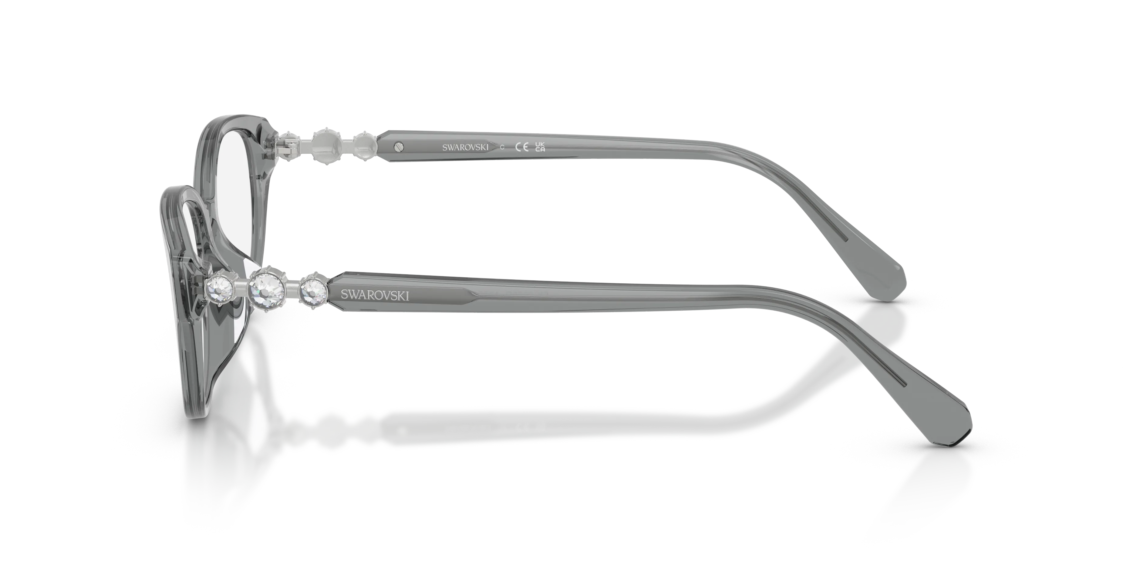 Swarovski SK2058D 1062 Montature da vista Acetato Grigio Pantos Normale - immagine 4