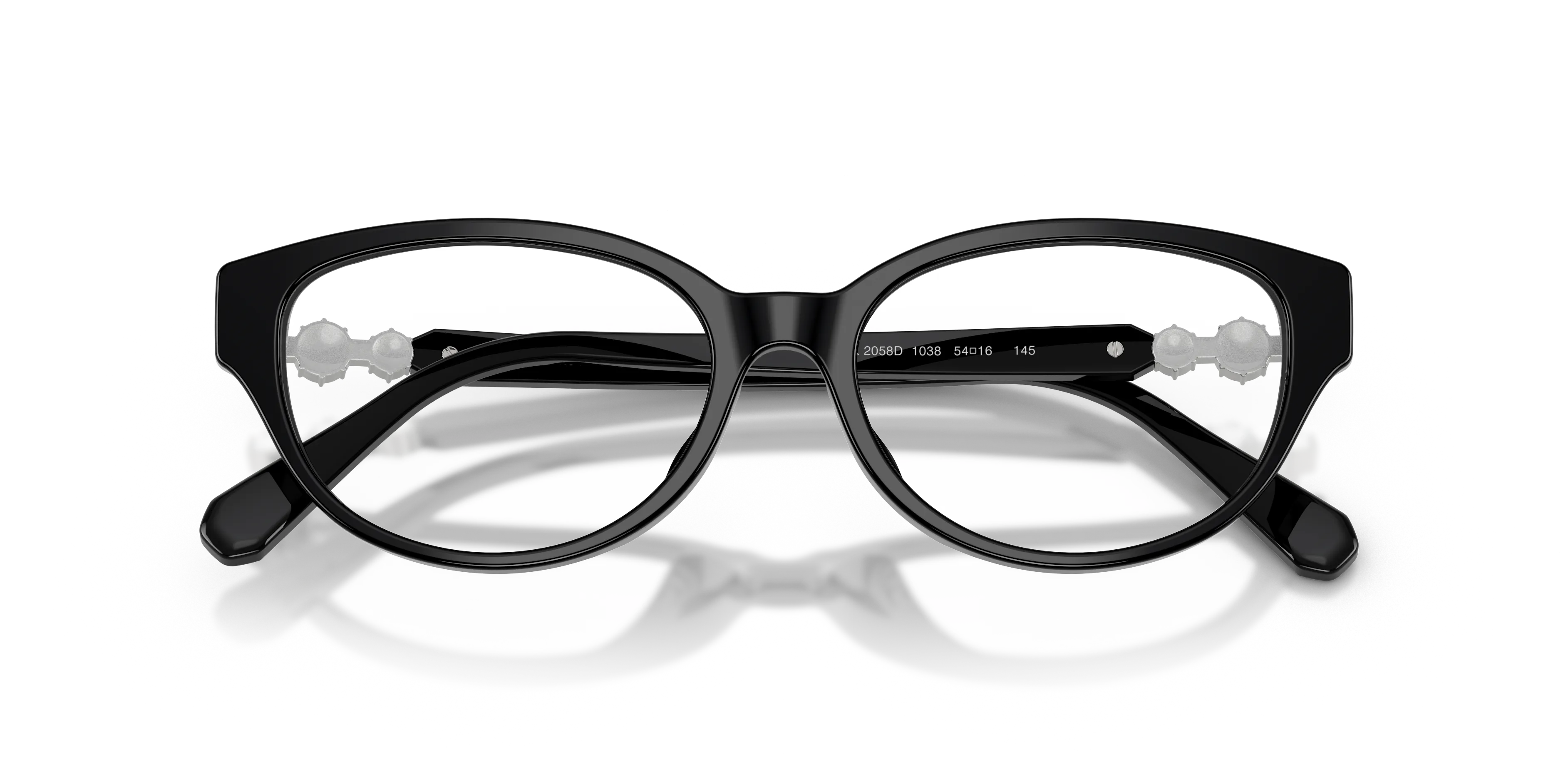 Swarovski SK2058D 1038 Montature da vista Acetato Nero Pantos Normale - immagine 2