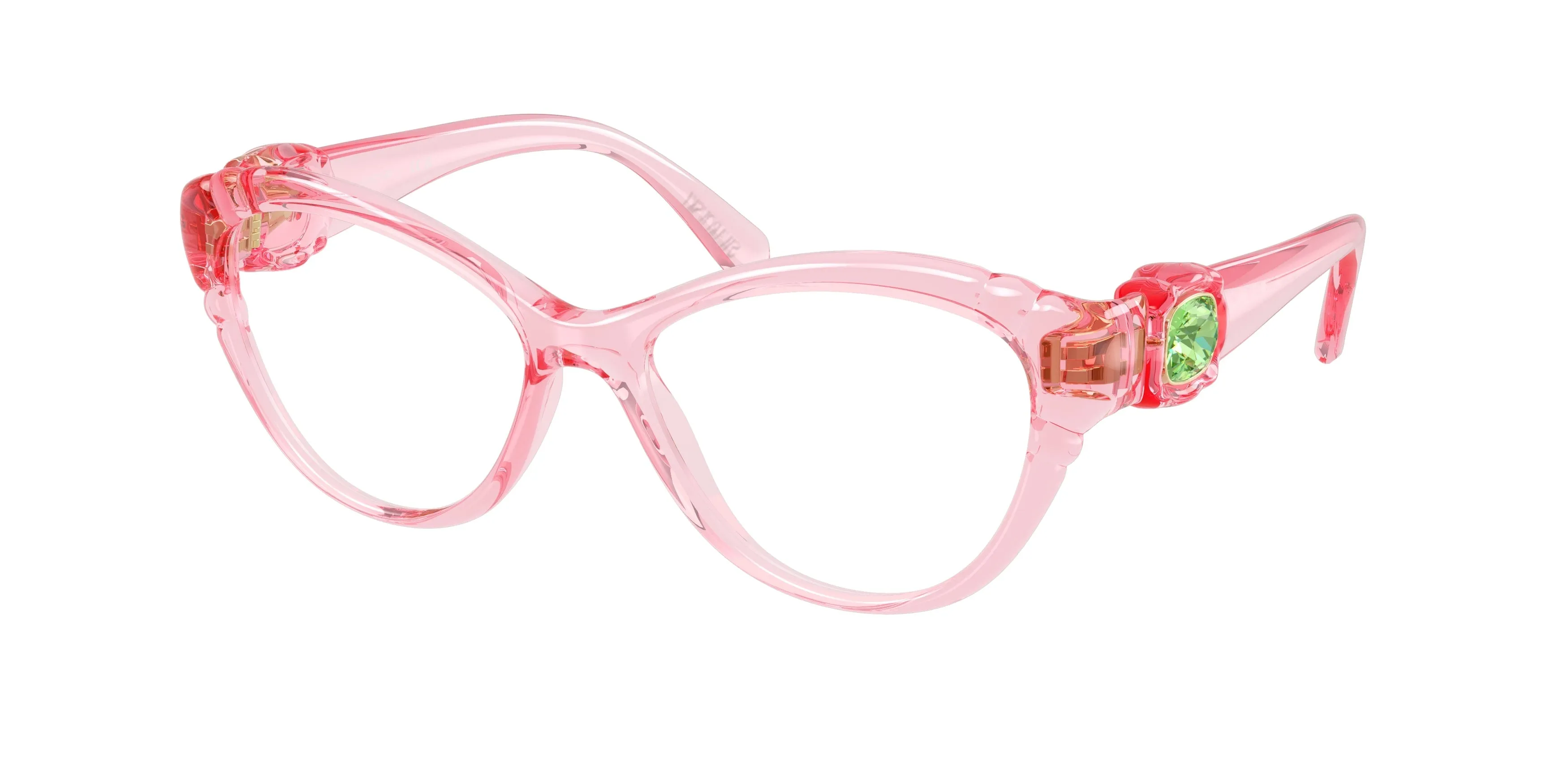 Swarovski SK2057 1088 Montature da vista Iniettato Rosa Cat Eye Normale - immagine 1