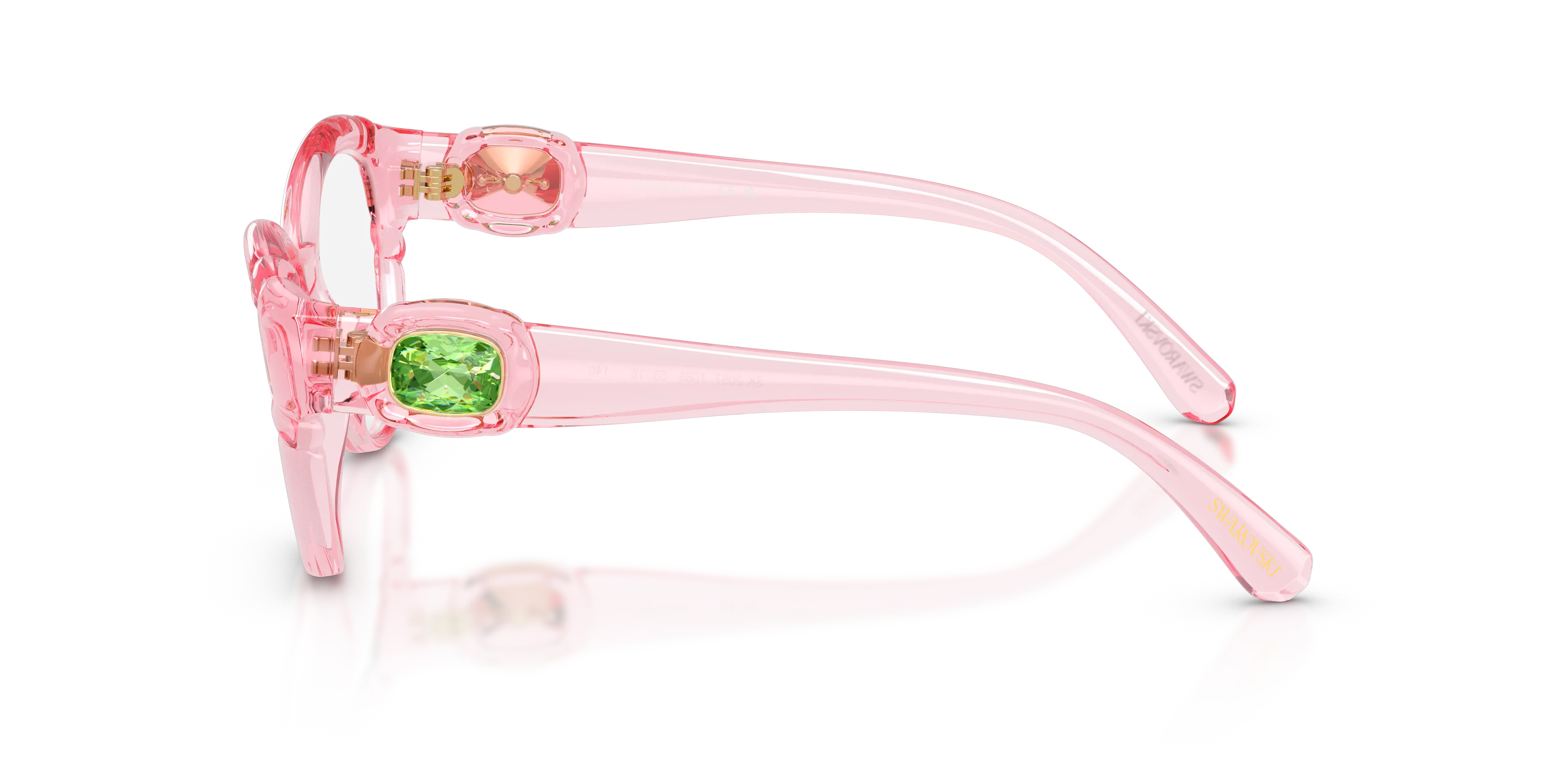 Swarovski SK2057 1088 Montature da vista Iniettato Rosa Cat Eye Normale - immagine 4