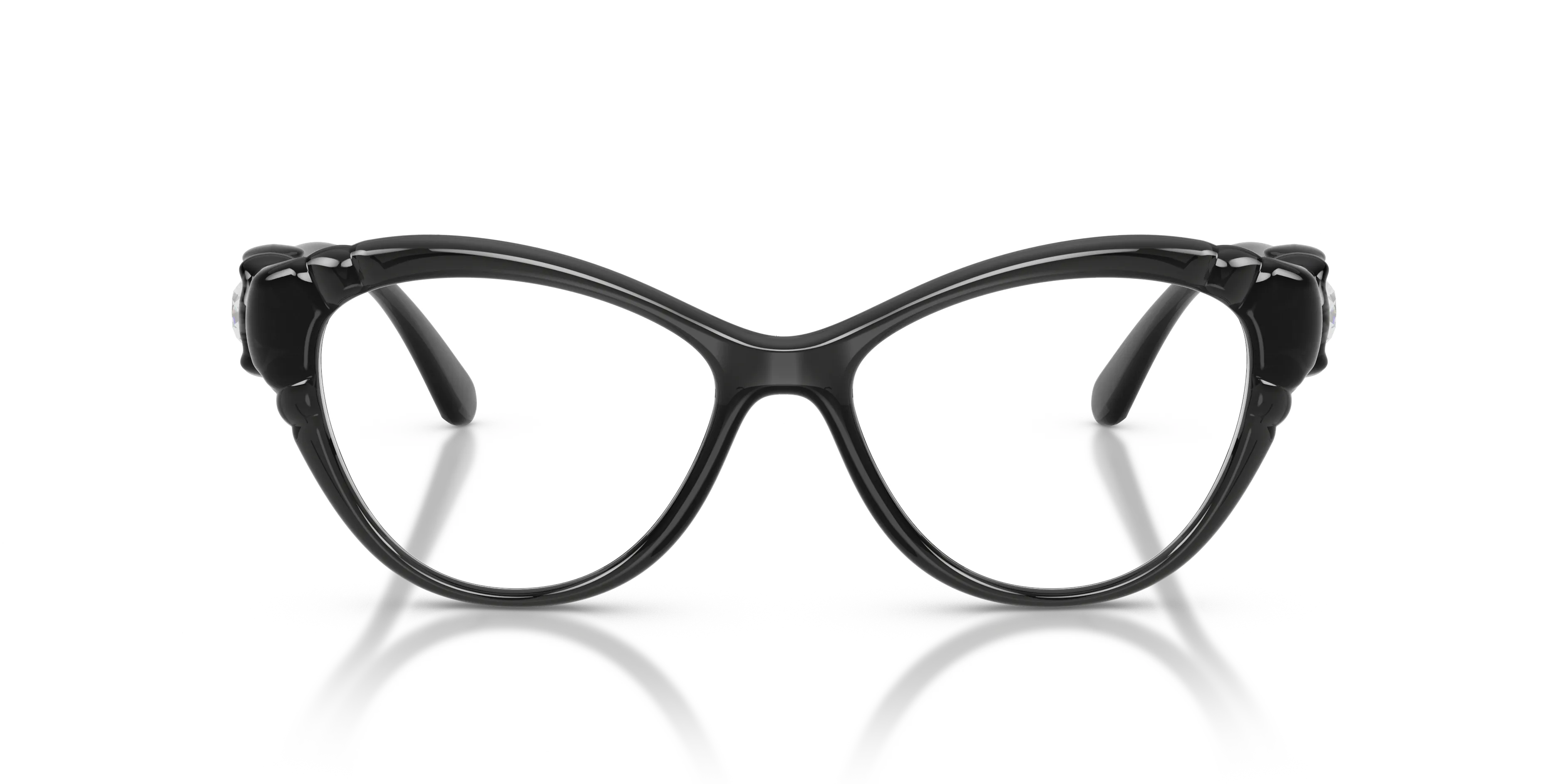 Swarovski SK2057 1087 Montature da vista Iniettato Grigio Cat Eye Normale - immagine 3