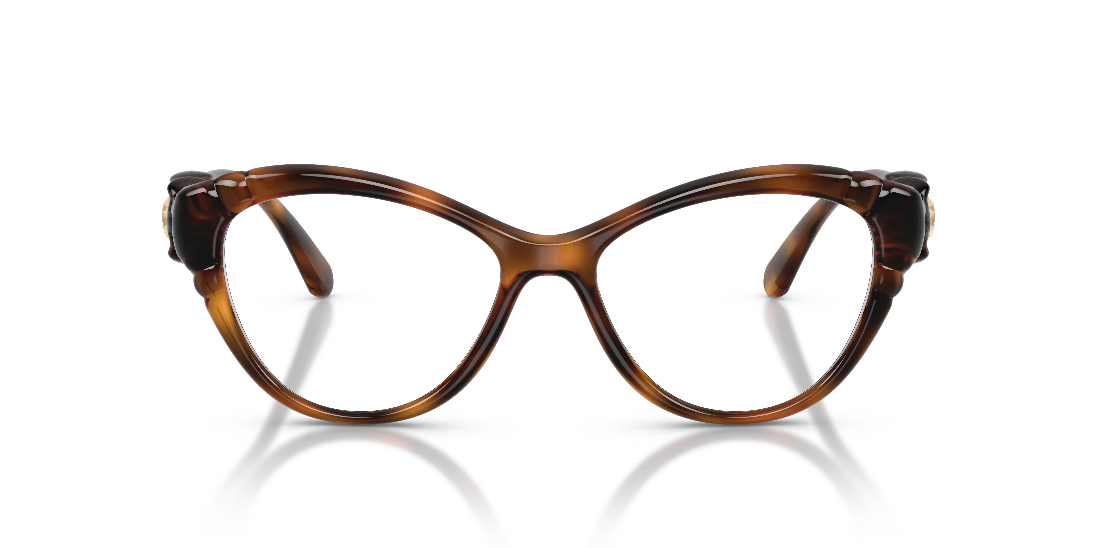 Swarovski SK2057 1002 Montature da vista Iniettato Tartaruga Cat Eye Normale - immagine 3