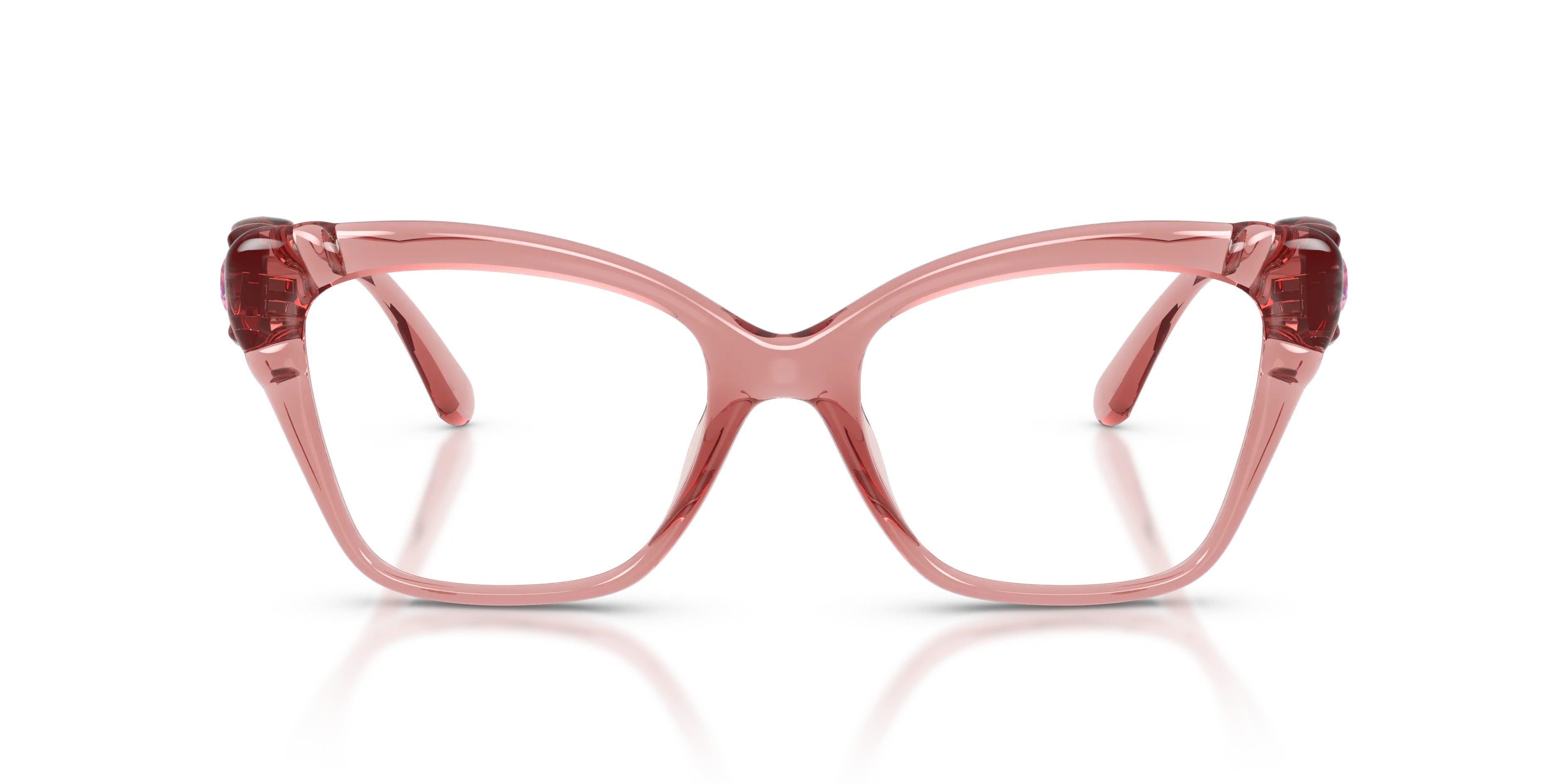 Swarovski SK2056U 3001 Montature da vista Iniettato Rosa Cat Eye Normale - immagine 3