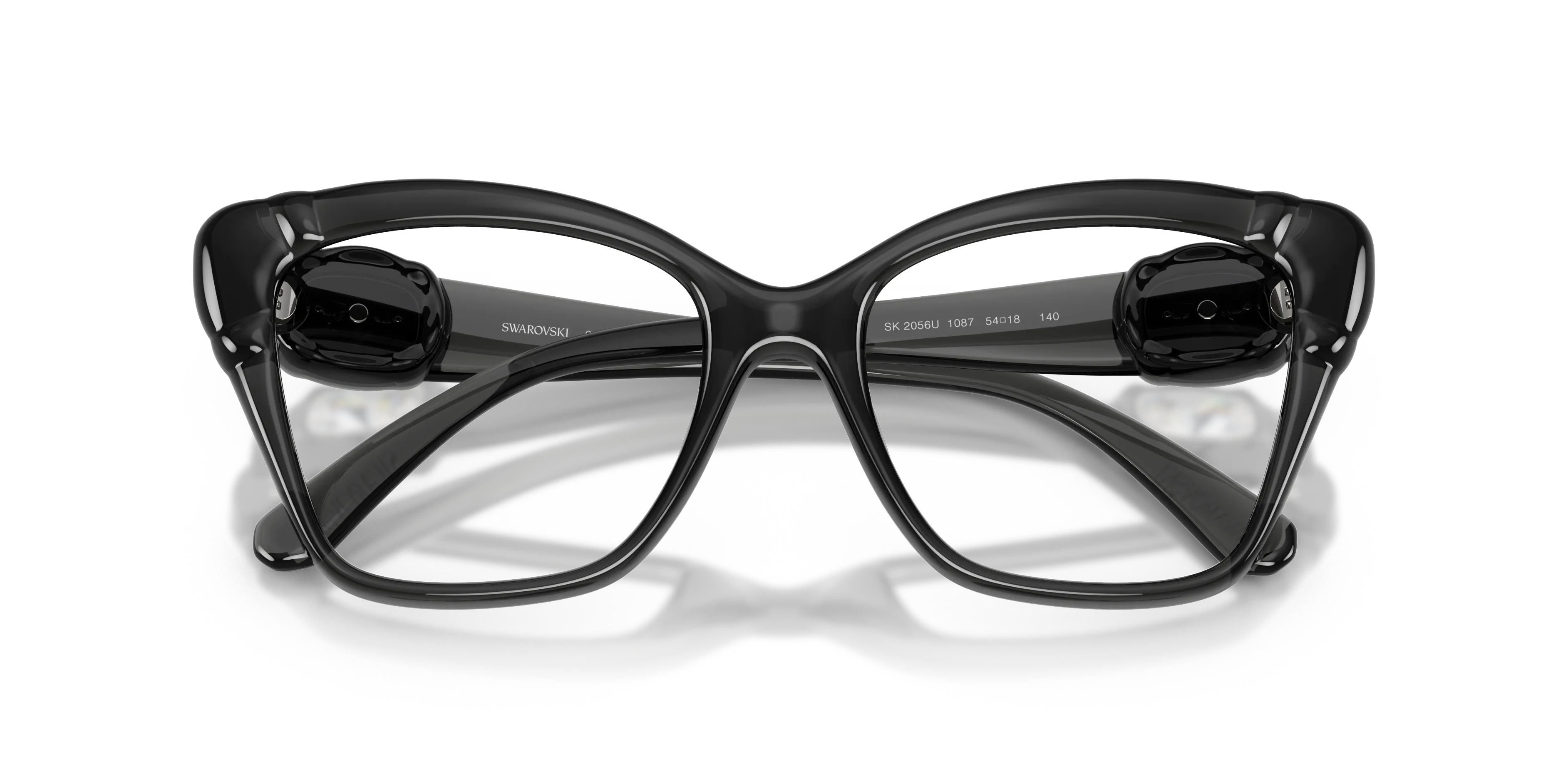 Swarovski SK2056U 1087 Montature da vista Iniettato Grigio Cat Eye Normale - immagine 2
