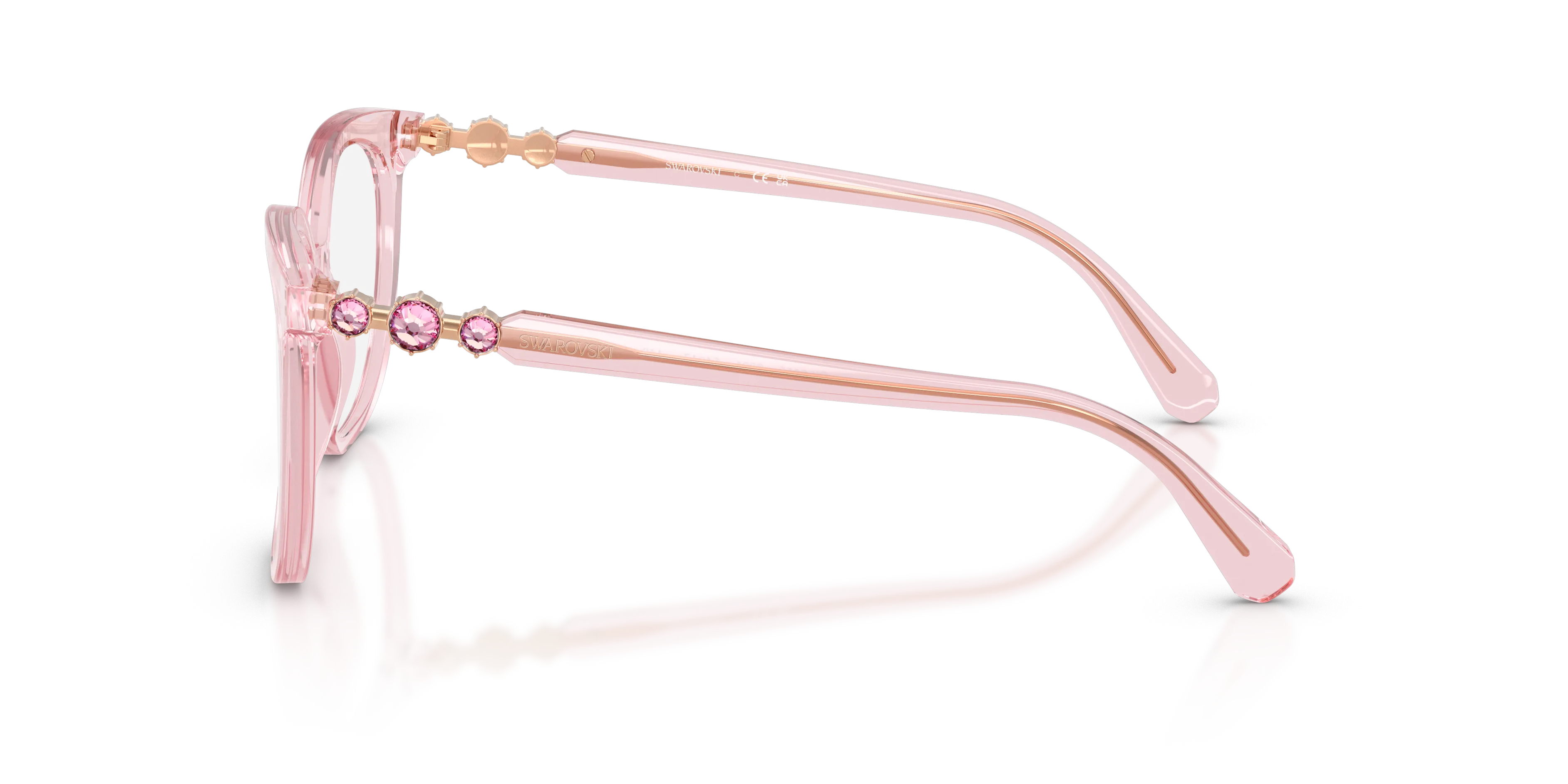 Swarovski SK2055 3001 Montature da vista Acetato Rosa Pantos Normale - immagine 4