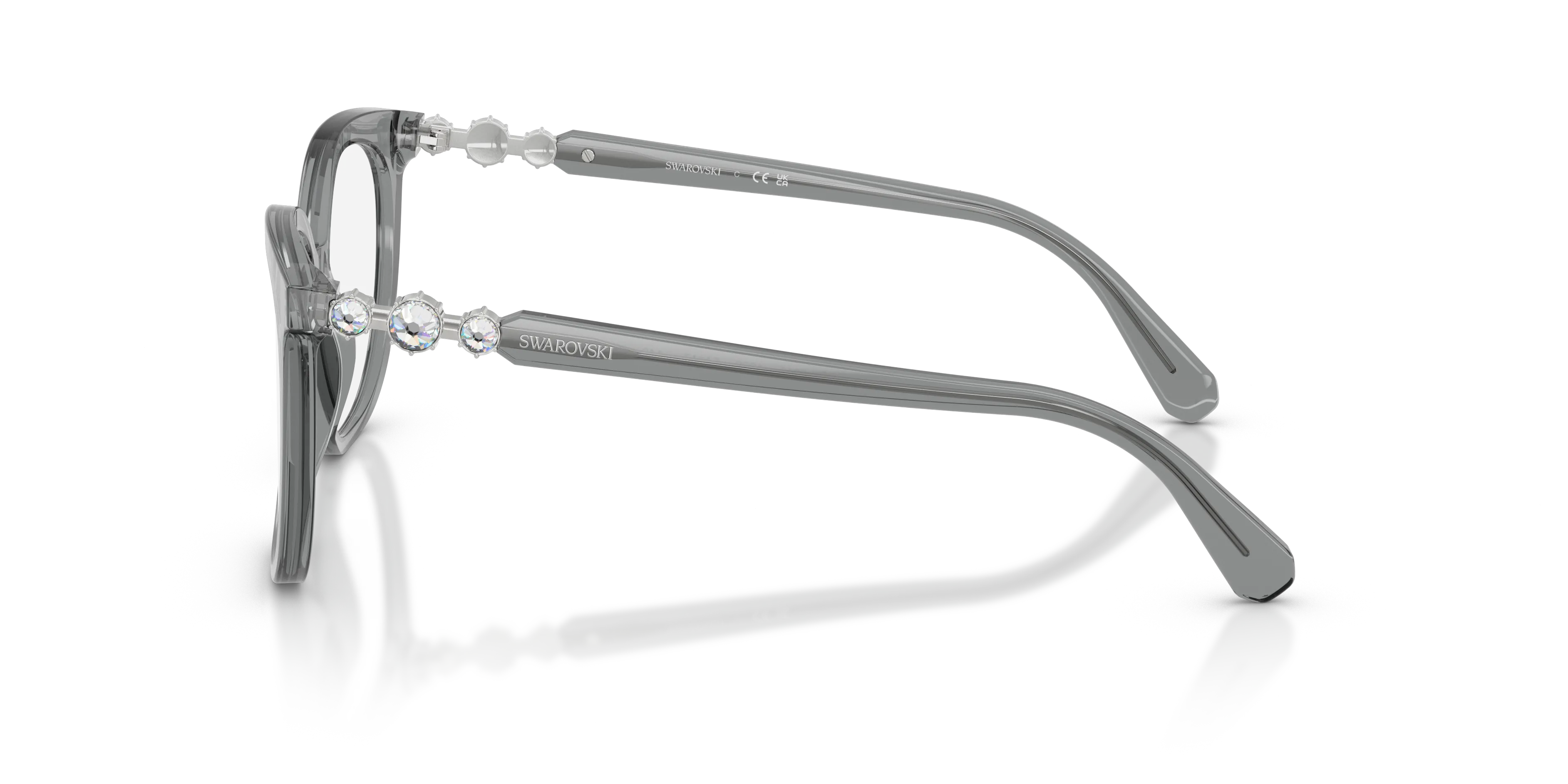 Swarovski SK2055 1062 Montature da vista Acetato Grigio Pantos Normale - immagine 4