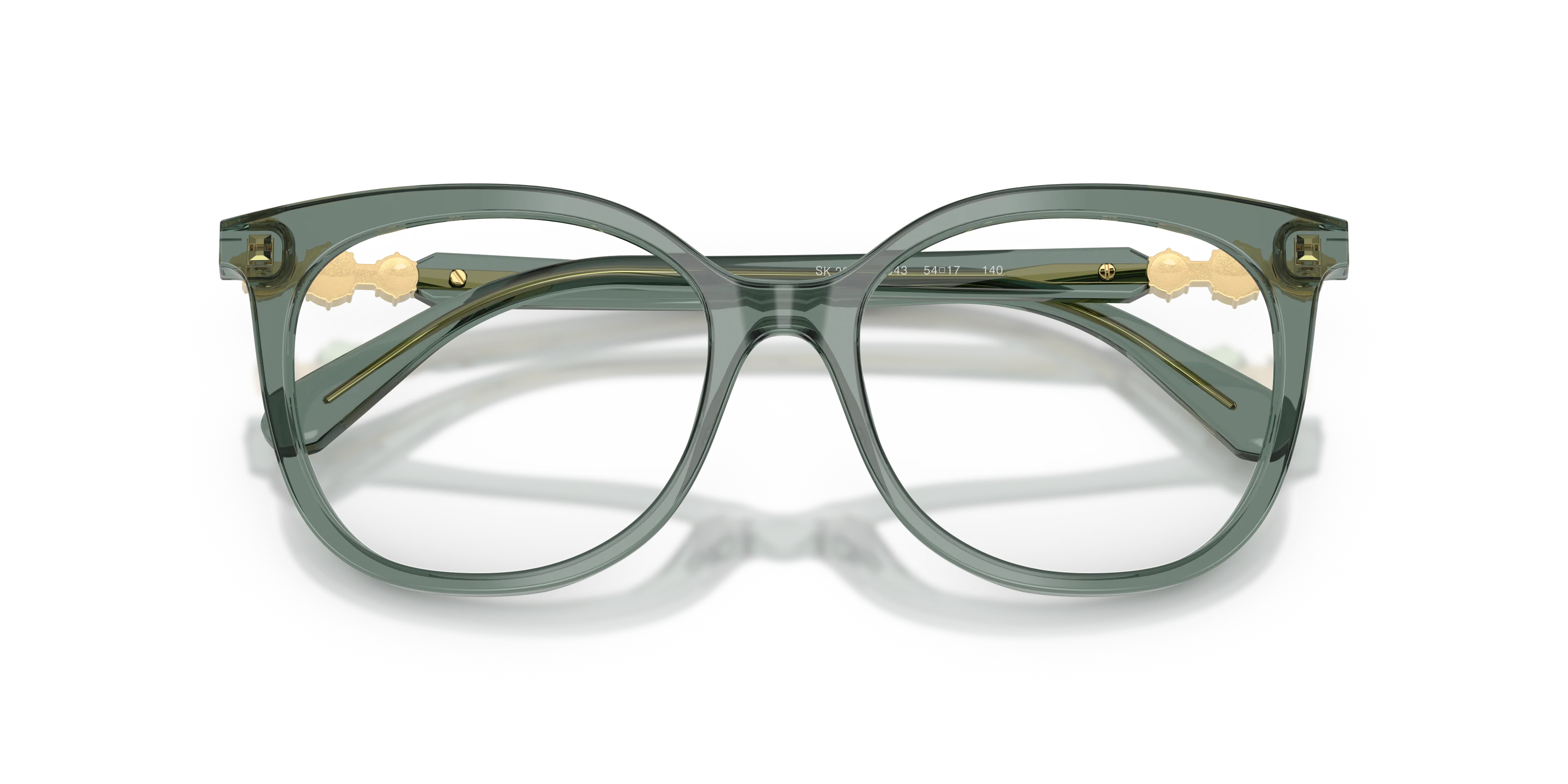 Swarovski SK2055 1043 Montature da vista Acetato Verde Pantos Normale - immagine 2