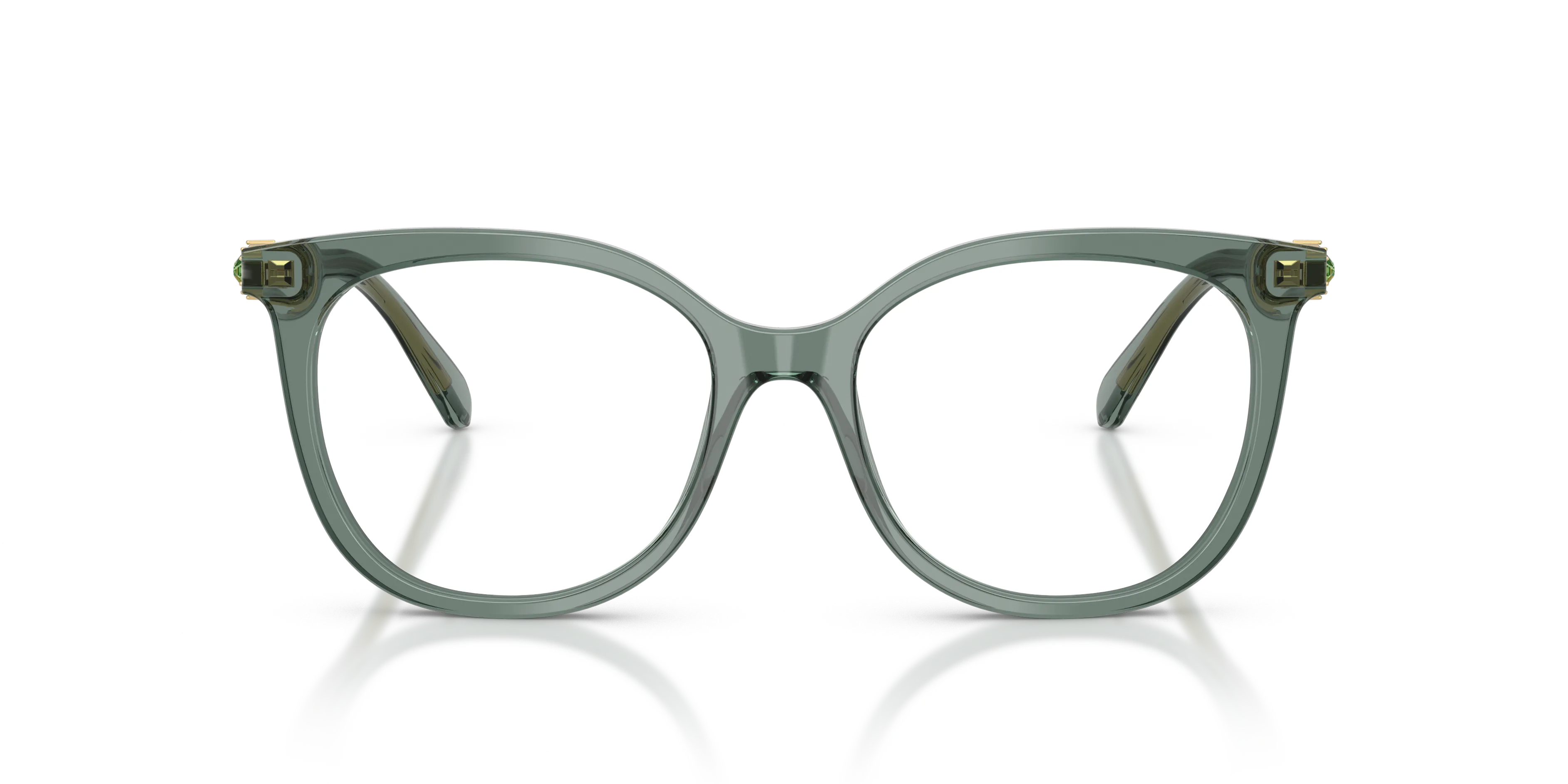 Swarovski SK2055 1043 Montature da vista Acetato Verde Pantos Normale - immagine 3