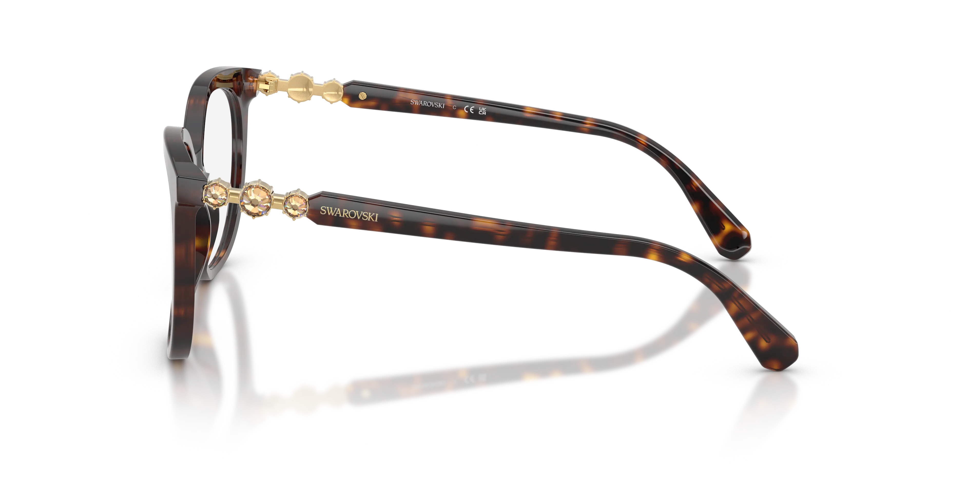Swarovski SK2055 1002 Montature da vista Acetato Tartaruga Pantos Normale - immagine 4