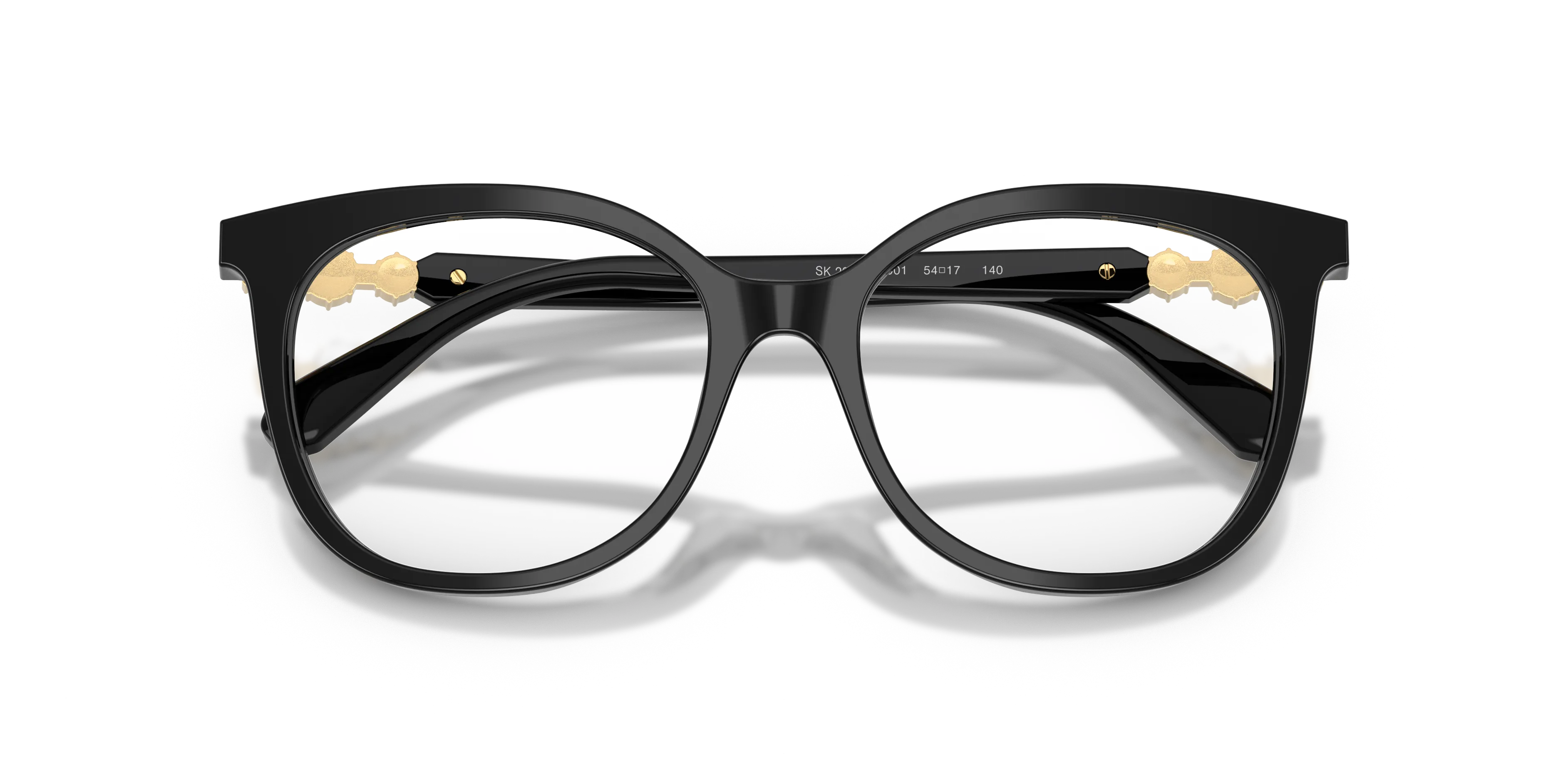 Swarovski SK2055 1001 Montature da vista Acetato Nero Pantos Normale - immagine 2