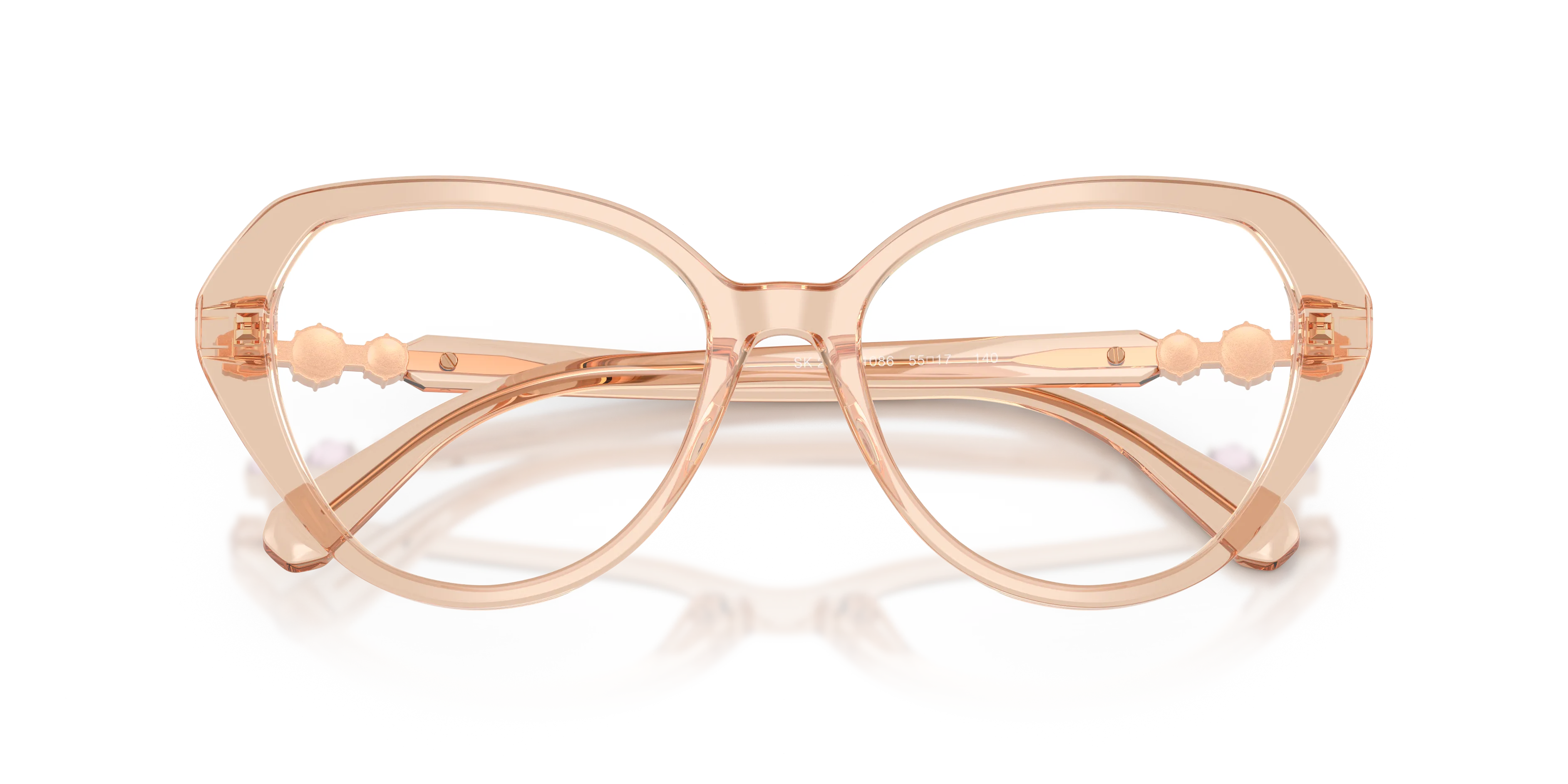 Swarovski SK2054 1086 Montature da vista Acetato Marrone Cat Eye Normale - immagine 2