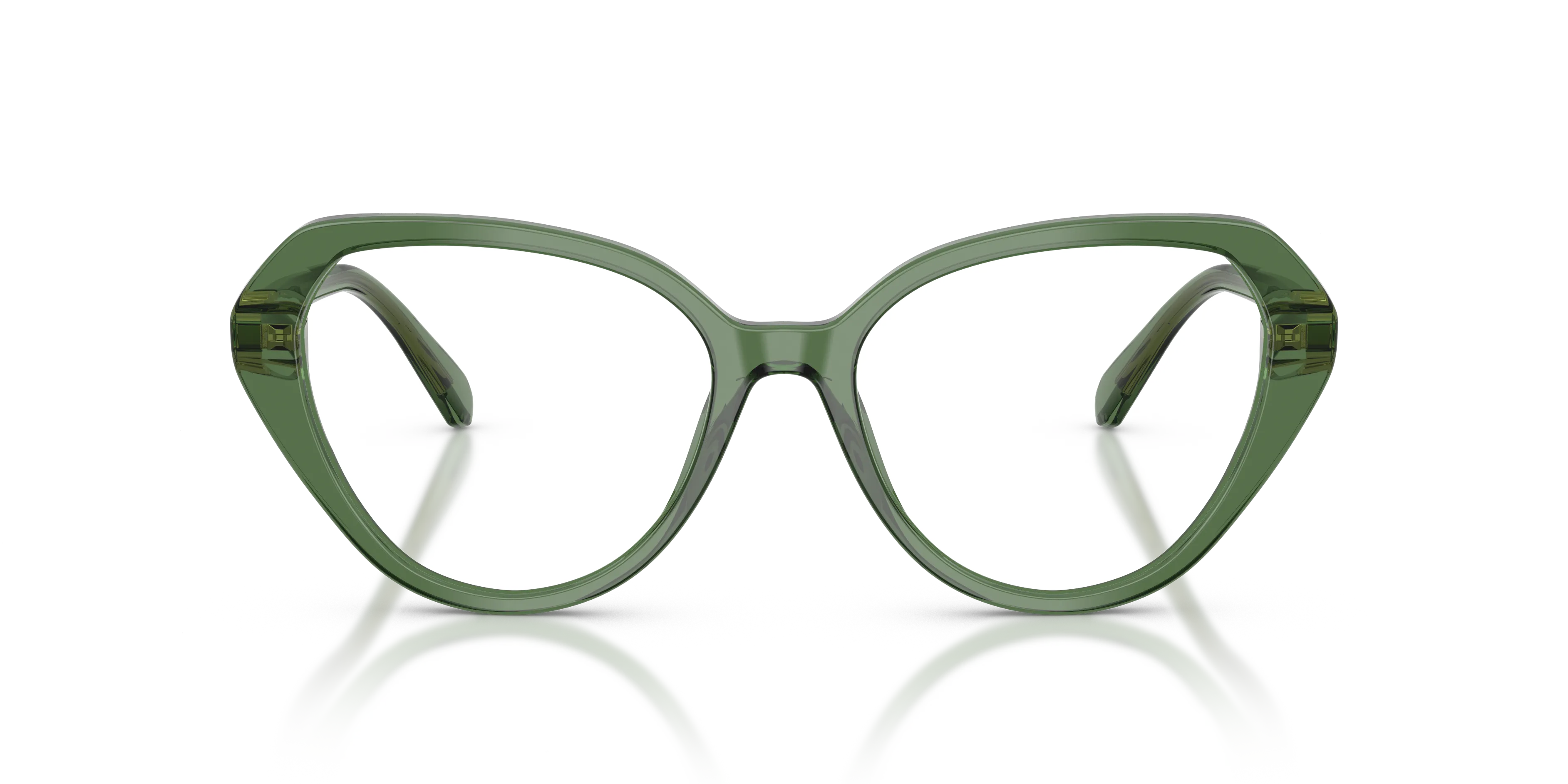 Swarovski SK2054 1085 Montature da vista Acetato Verde Cat Eye Normale - immagine 3